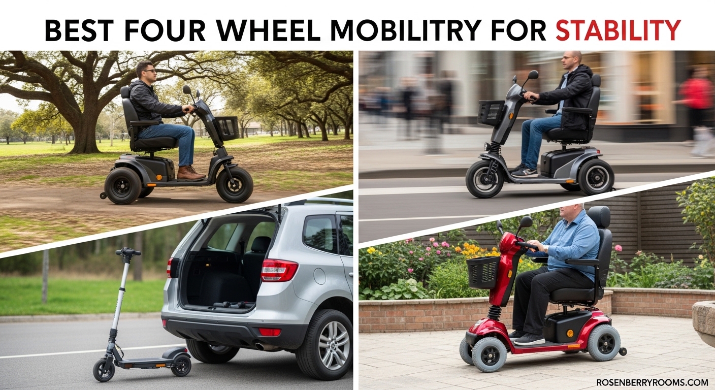 Best Four Wheel Mobility Scooters for Stability