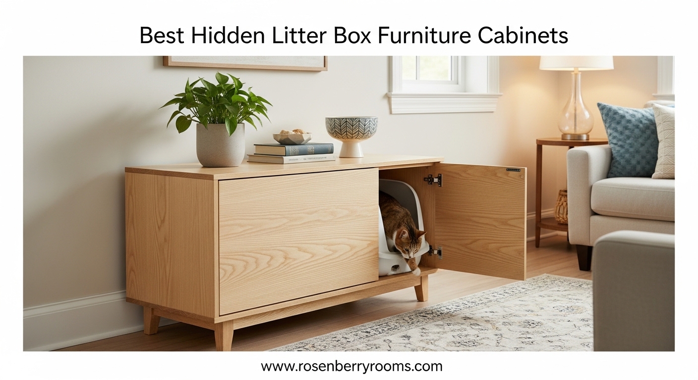 Best Hidden Litter Box Furniture Cabinets