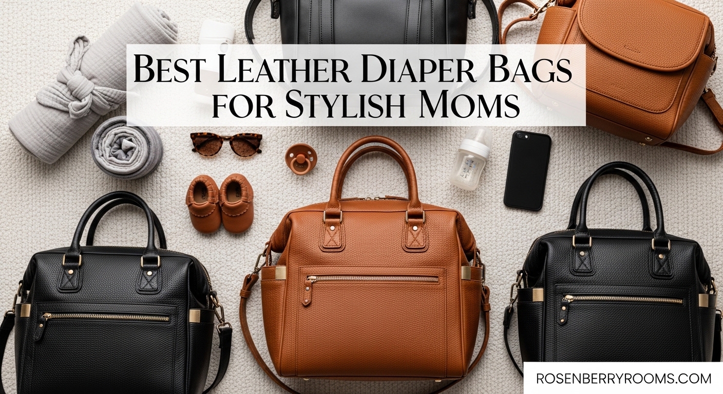 Best Leather Diaper Bags for Stylish Moms