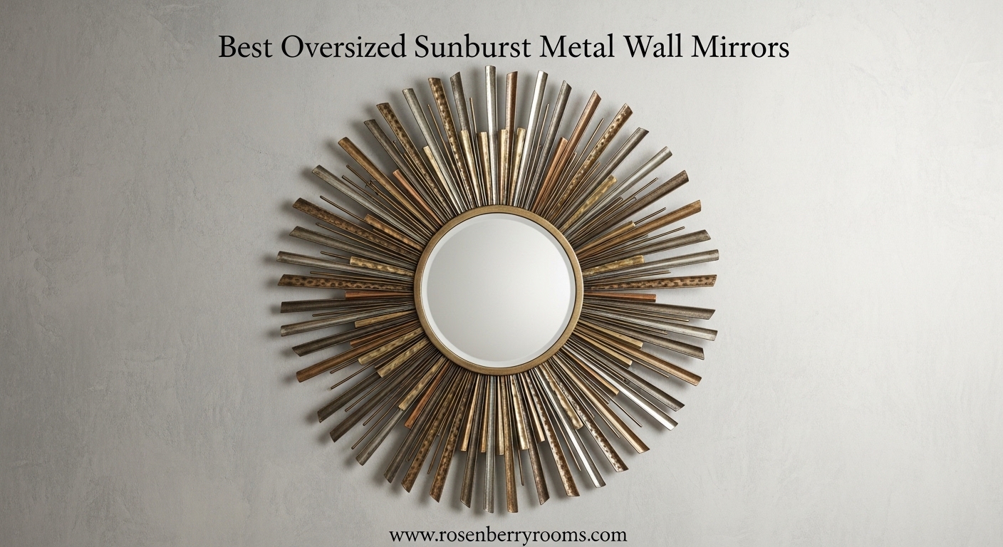 Best Oversized Sunburst Metal Wall Mirrors