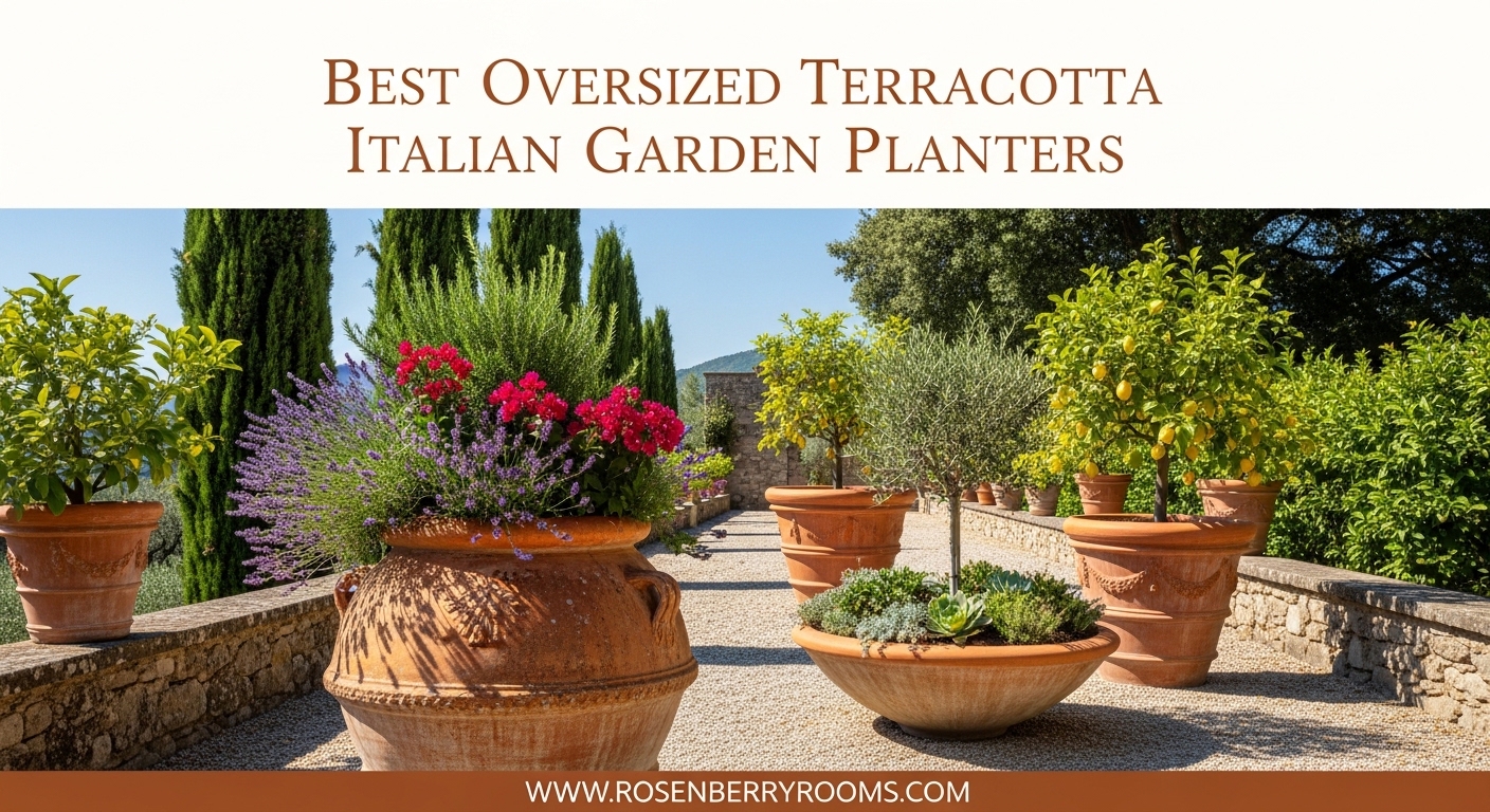 Best Oversized Terracotta Italian Garden Planters