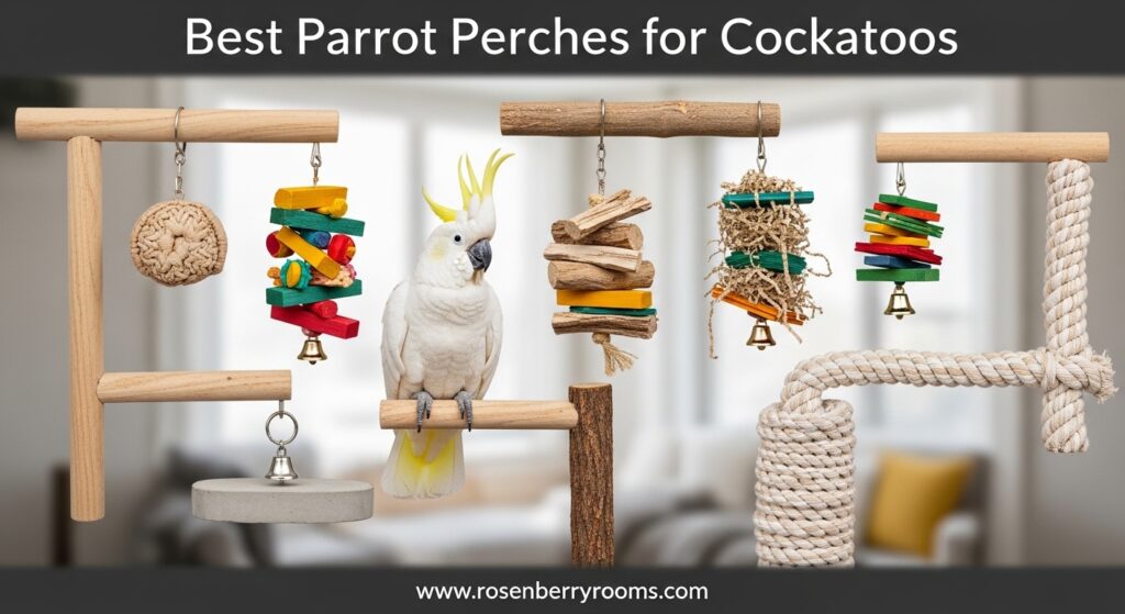 The current image has no alternative text. The file name is: Best-Parrot-Perches-for-Cockatoos.jpeg