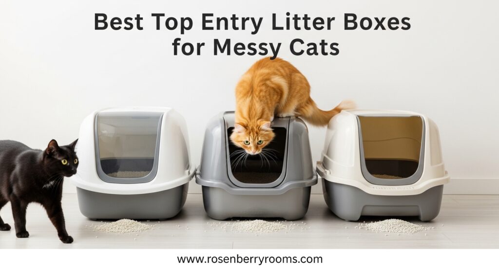 The current image has no alternative text. The file name is: Best-Top-Entry-Litter-Boxes-for-Messy-Cats.jpeg