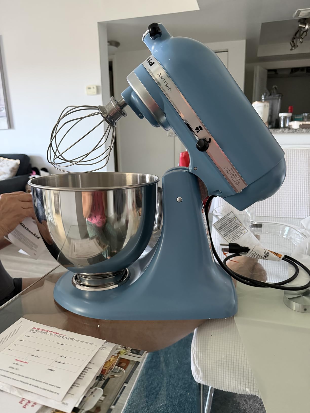 KitchenAid Artisan Series 5 Quart Tilt Head Stand Mixer with Pouring Shield KSM150PS, Pistachio customer photo 2
