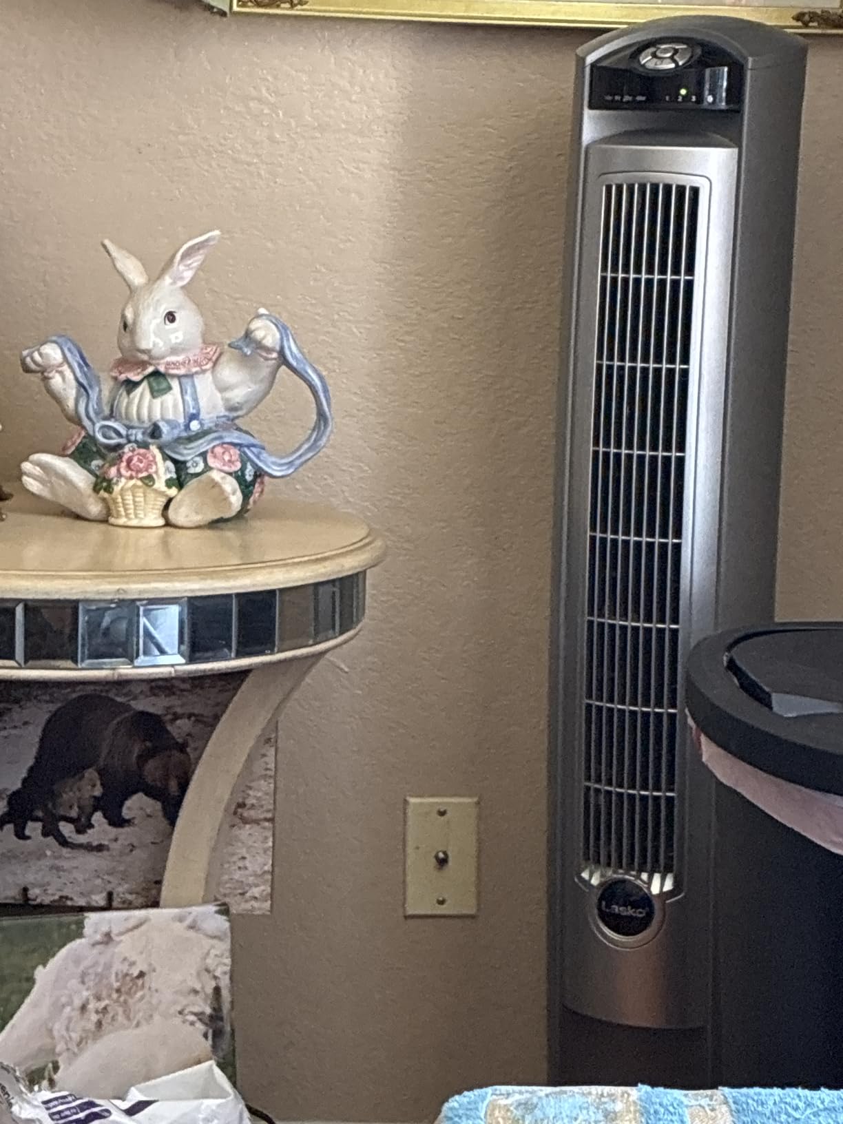 Lasko Oscillating Tower Fan with Remote - Quiet Standing Fan for Bedroom, Office, and Home - 3 Speeds - Powerful Cooling Air - T42951 - 42