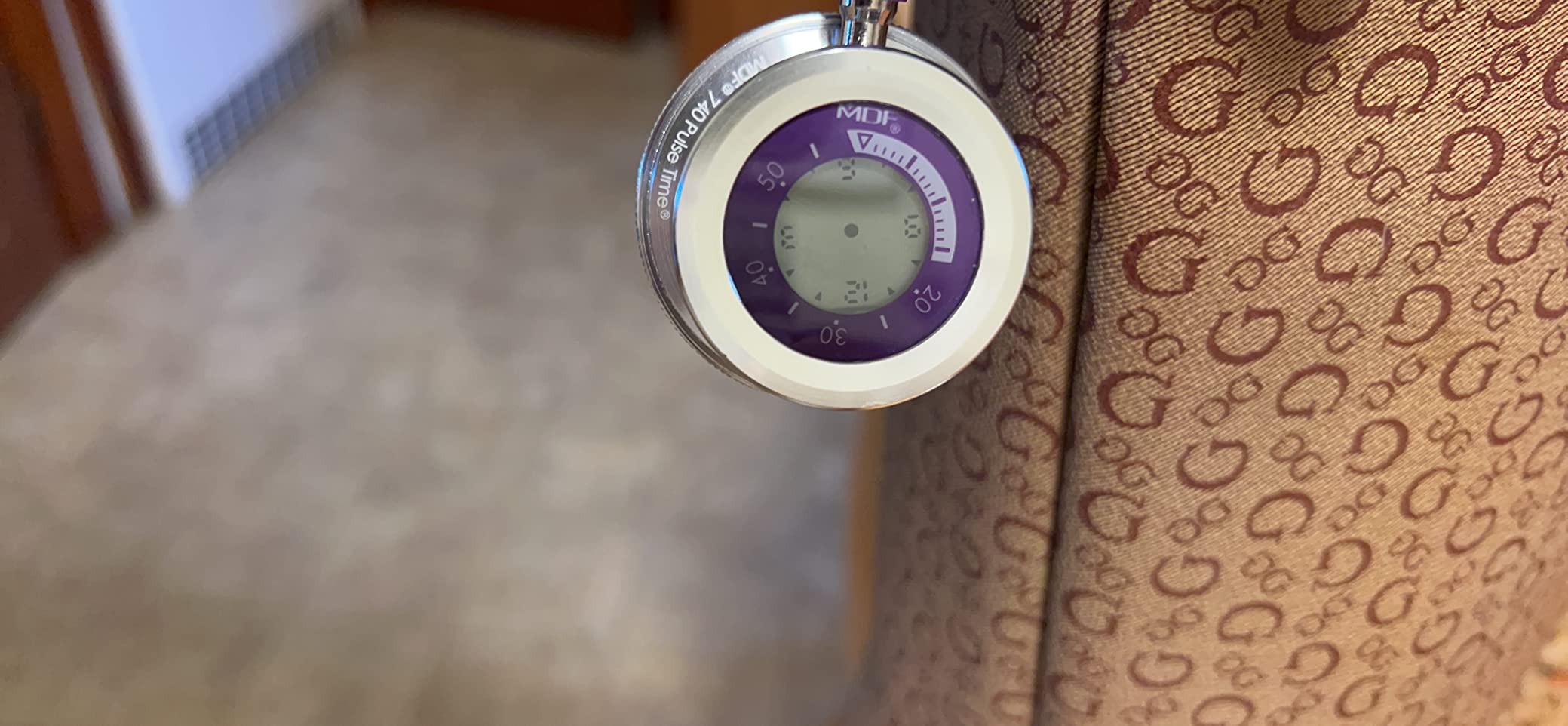 Pulse Time 2-in-1 Digital LCD Clock and Single Head Stethoscope - Purple (MDF740-08) customer photo 2