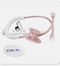 MDF Instruments, Acoustica Lightweight Stethoscope for Doctors, Nurses, Students, Home Health Use, Dual Head, Black Tube, Black Chestpiece-Headset, MDF747XPBO customer photo 1