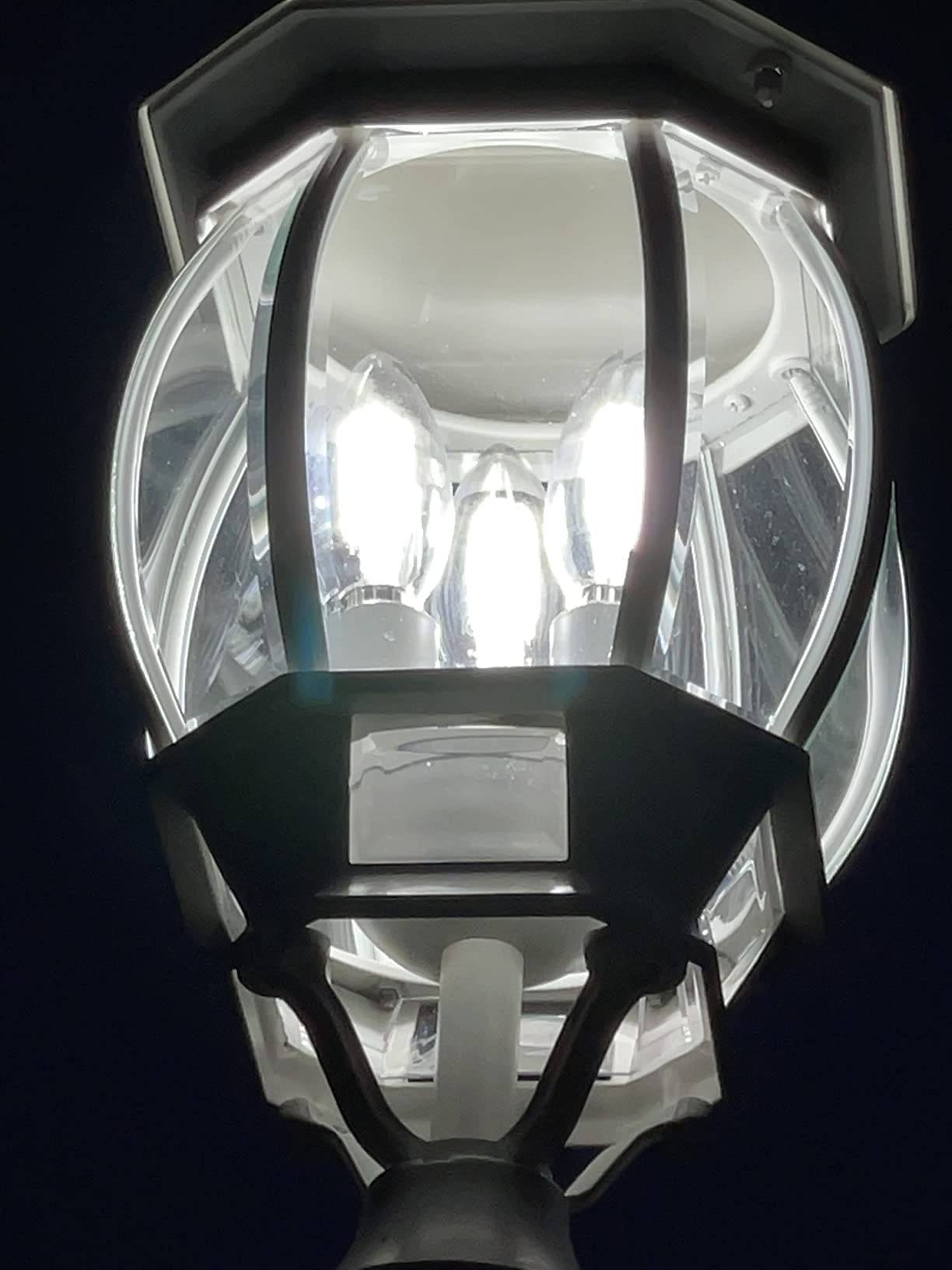 Nuvo 3 Light - 21 in. Post Lantern - Clear Beveled Glass customer photo 1