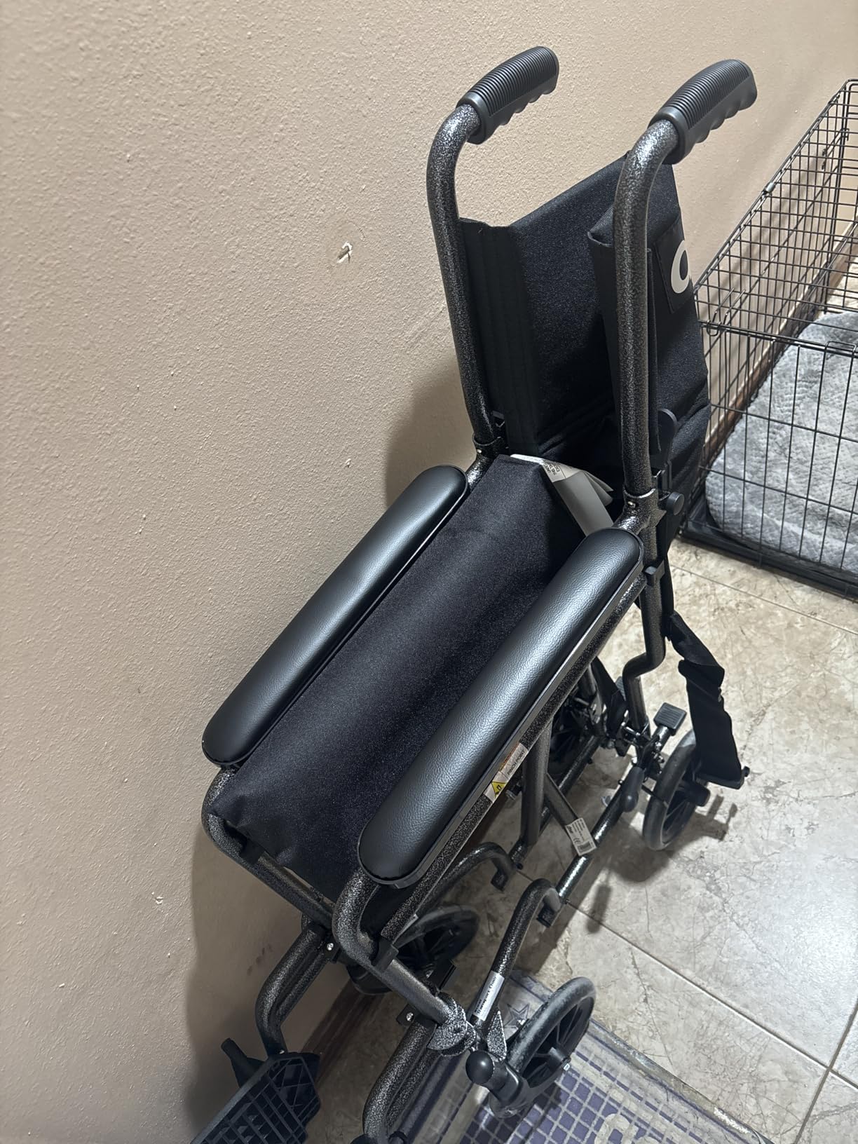 Drive Medical Lightweight Folding Transport Wheelchair - Reliable Mobility Support - Durable Steel Frame - Swing-Away Footrests - Compact Travel Design - Silver customer photo 1