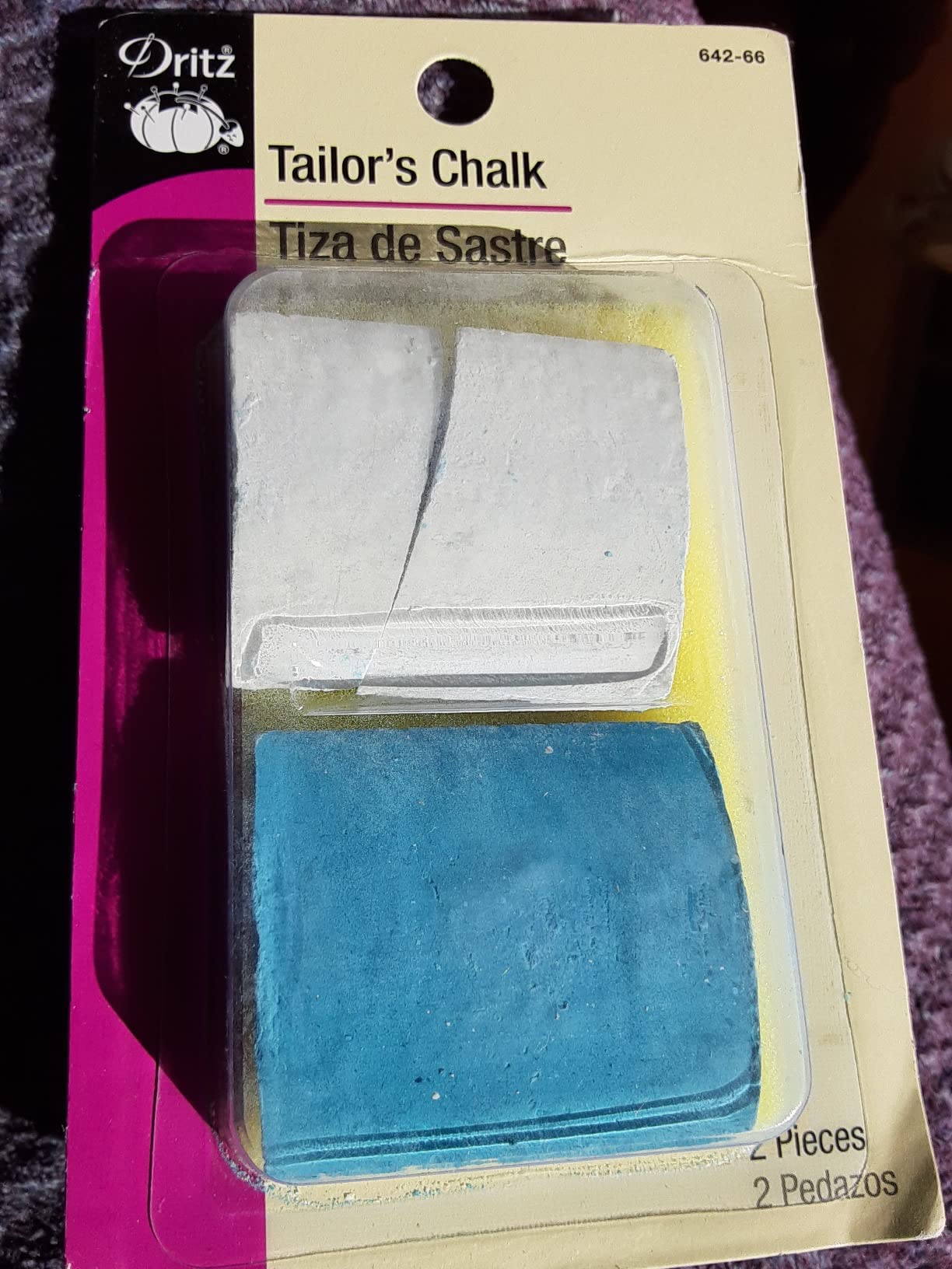 Dritz Tailor's Chalk, 2 Count, White and Blue customer photo 2