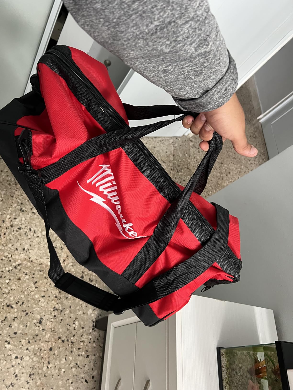 Milwaukee 17 Inch Heavy Duty Canvas Tool Bag with 6 Interior Pockets, Reinforced Bottom, and Strap Ring (Shoulder Strap Not Included) customer photo 2
