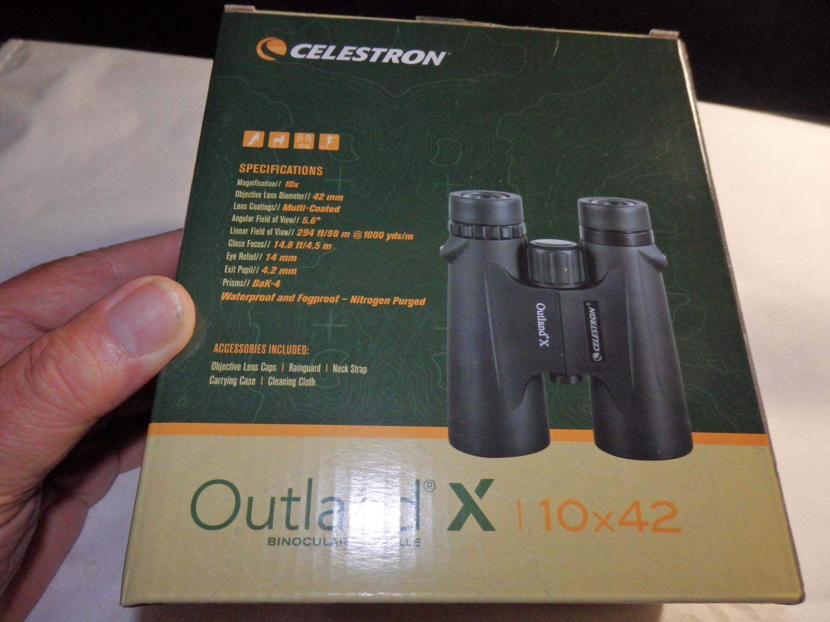 Celestron - Outland X 10x42 Binoculars - Ideal for Birding and Outdoors - 42mm Objective Lenses - 5.5 Degree Field of View - BaK-4 Prisms - Multi-Coated - Waterproof and Fogproof customer photo 2