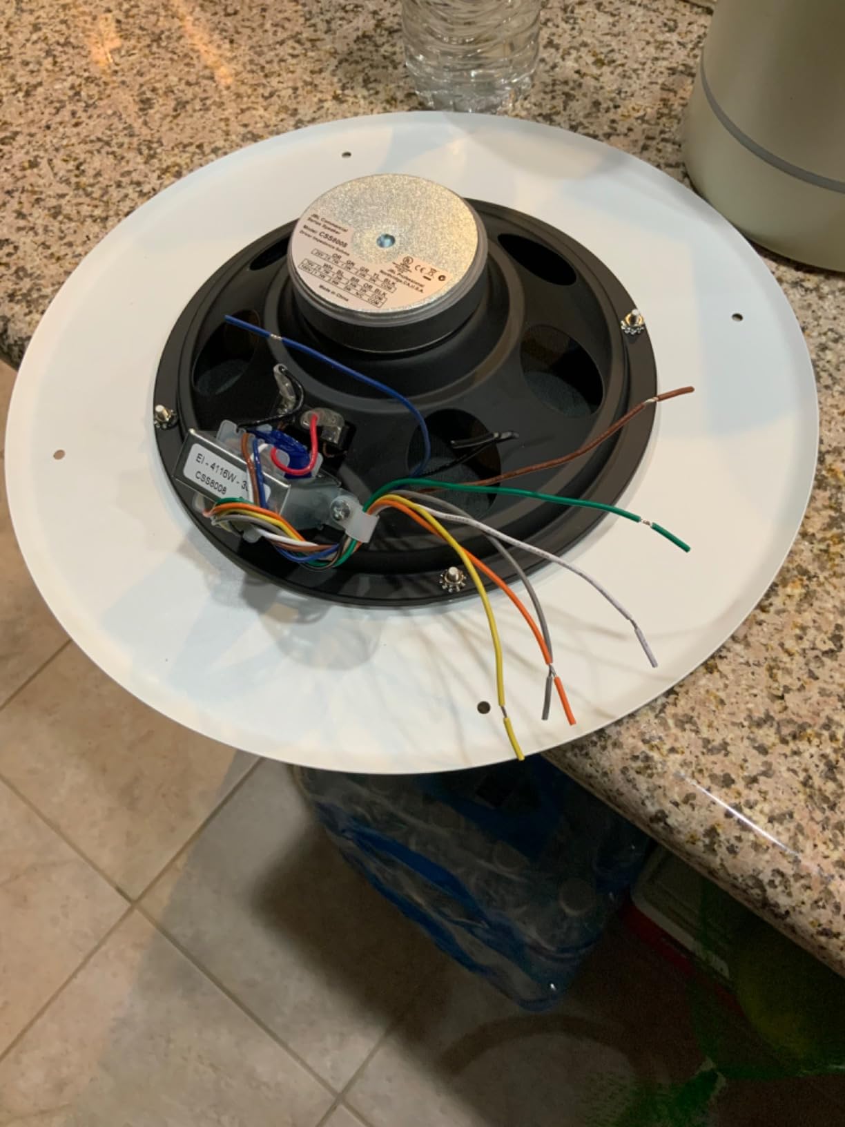 JBL Professional CSS8008 Commercial Series Round Ceiling Speaker, 8