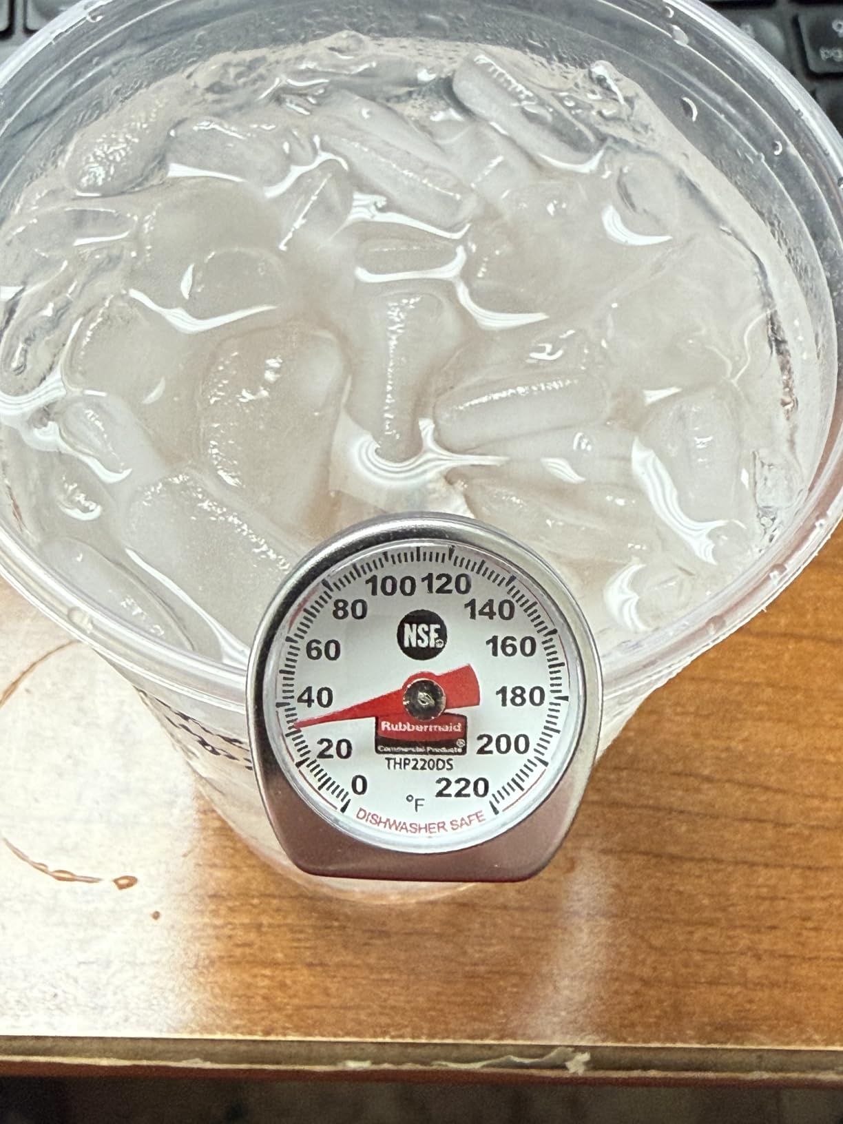Rubbermaid Commercial Products Food/Meat Instant Read Thermometer, Pocket Size, Dishwasher Safe, Red, For Meat/Food Cooking and Grilling/Oven customer photo 2