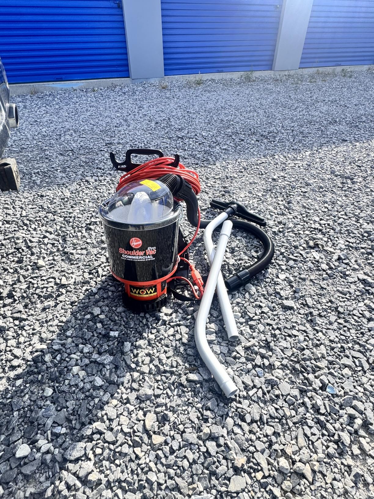 Hoover Commercial Shoulder Vac Pro Bagged Backpack Vacuum Cleaner, Lightweight, Chiropractic Design, HEPA Media Filtration, Corded Vacuum Cleaners for Commercial Use on Carpet and Hard Floors customer photo 1