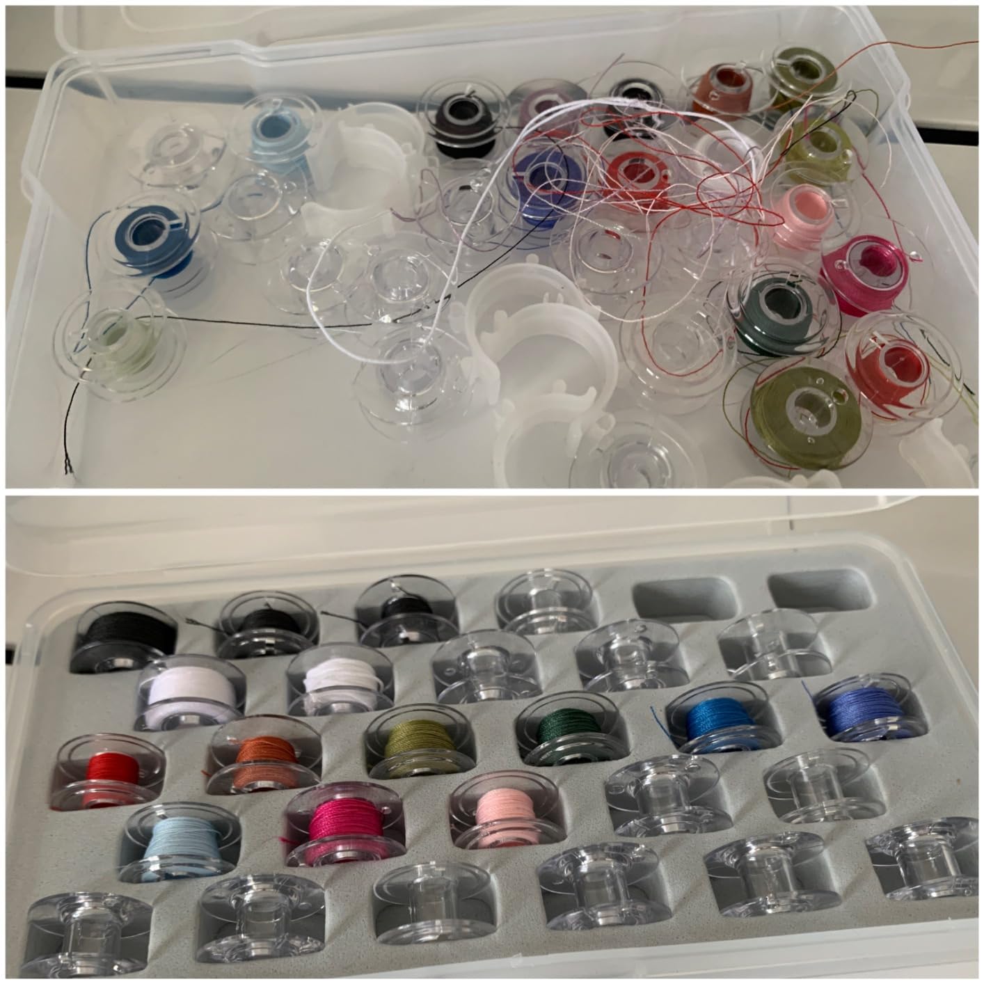 Dritz Bobbin Box, Stores 28 Bobbins customer photo 2