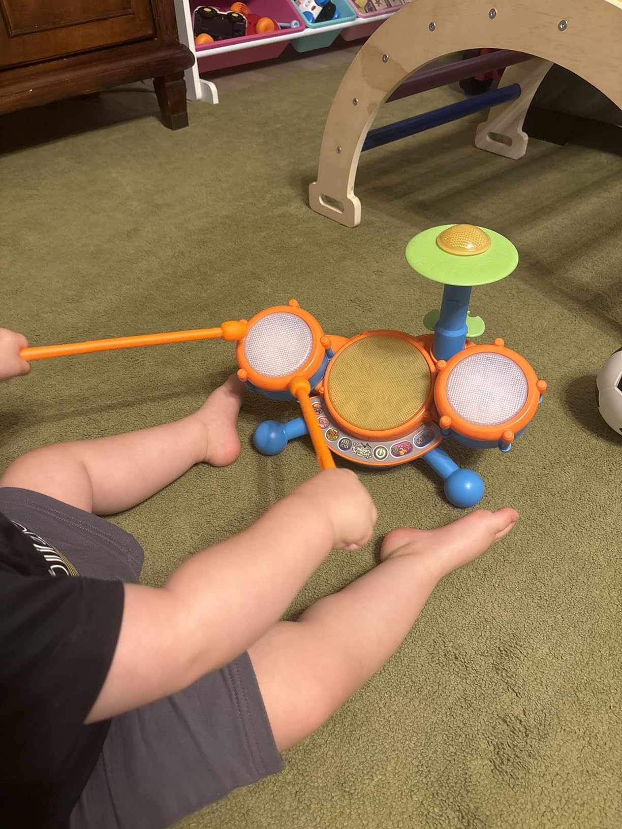VTech KidiBeats Kids Drum Set, Orange customer photo 1