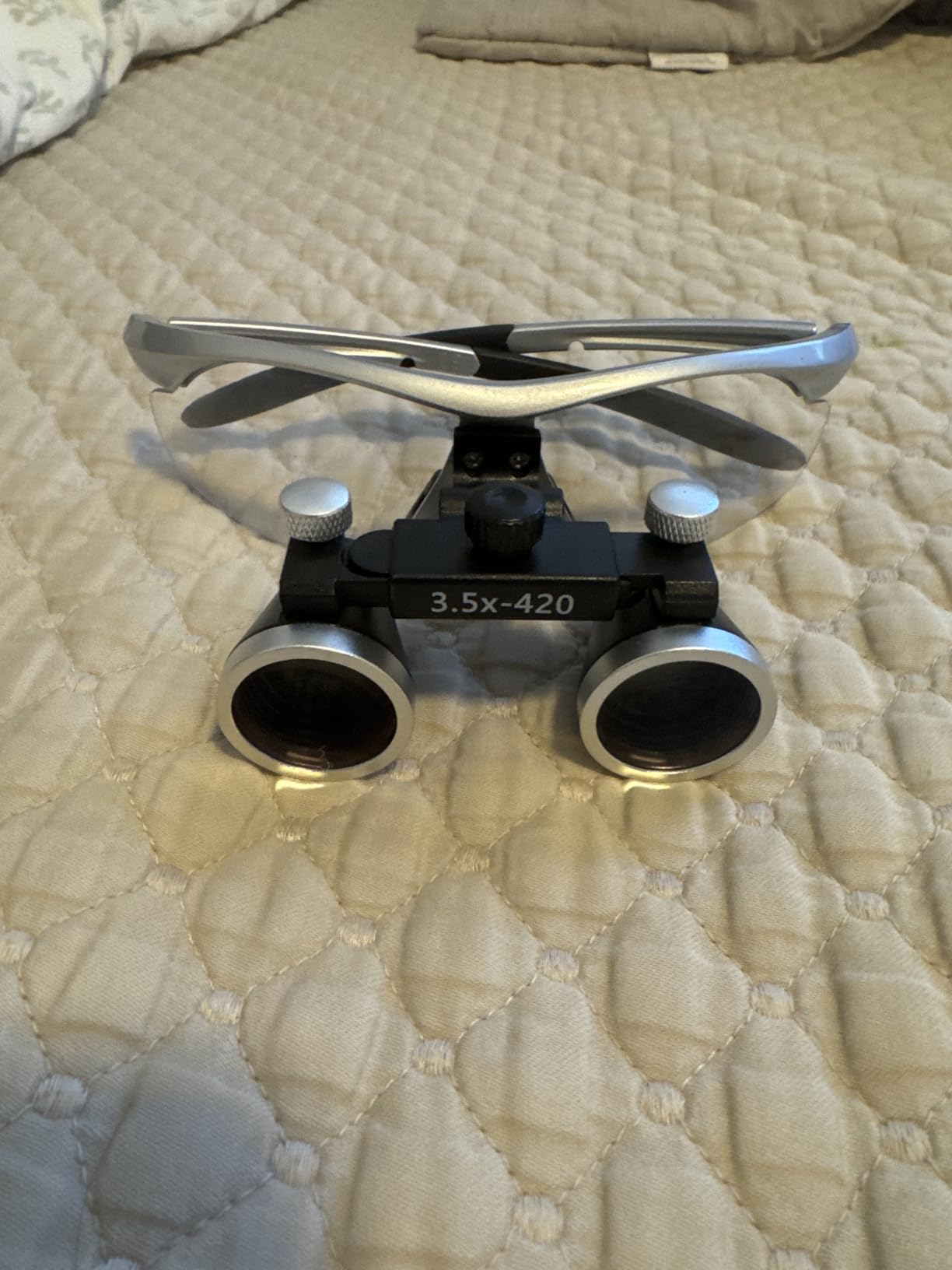 3.5X Binocular Loupes 420mm Working Distance Glasses customer photo 2