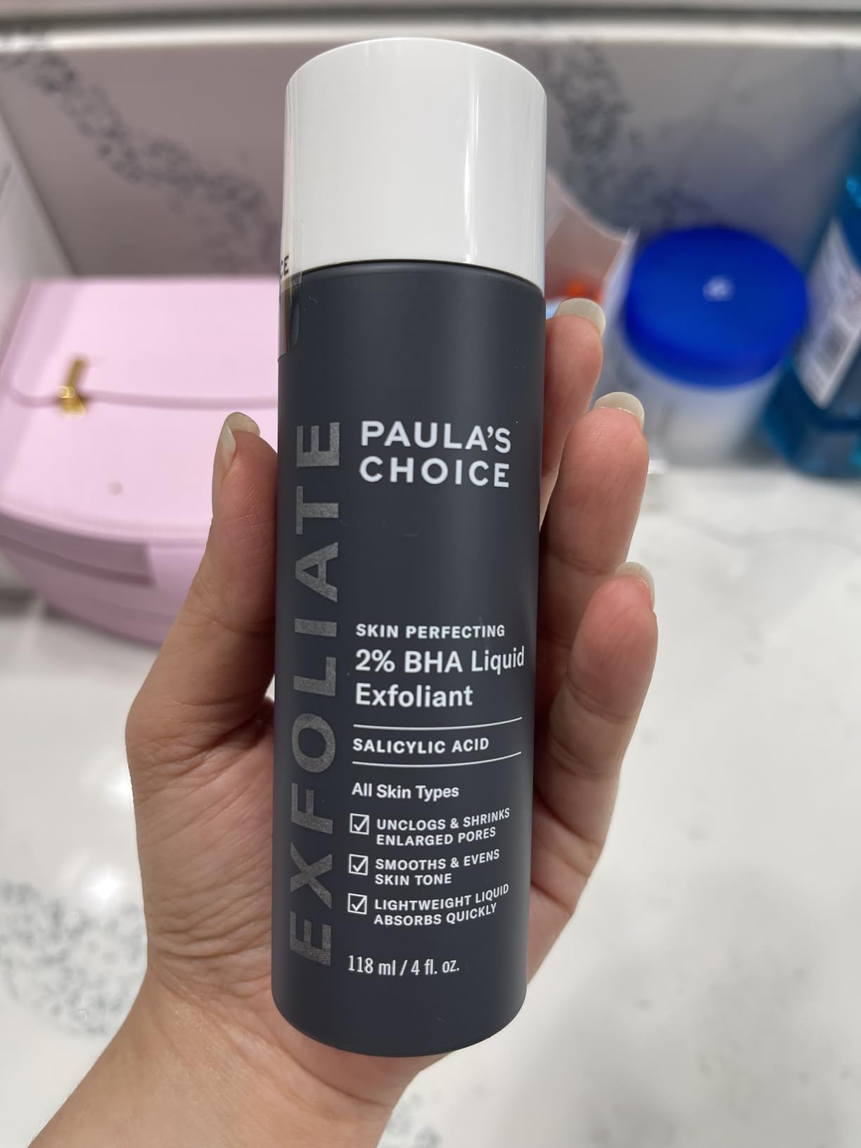 Paula's Choice SKIN PERFECTING 2% BHA Liquid Exfoliant with Salicylic Acid, Facial Polish for Pores, Wrinkles & Fine Lines, Suitable for Blackhead-Prone Skin, Fragrance-Free customer photo 1