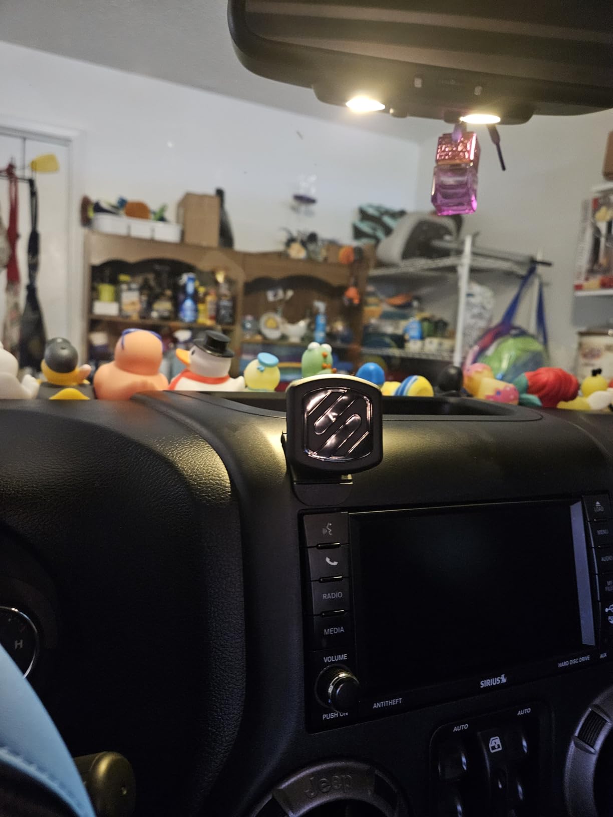 Scosche MAGDMB MagicMount Magnetic Phone Mount for Car, Dashboard Cell Phone Holder with 360° Adjustable Magnet Head, Universal Phone Stand for Car Compatible with iPhone, Samsung, and All Devices customer photo 1