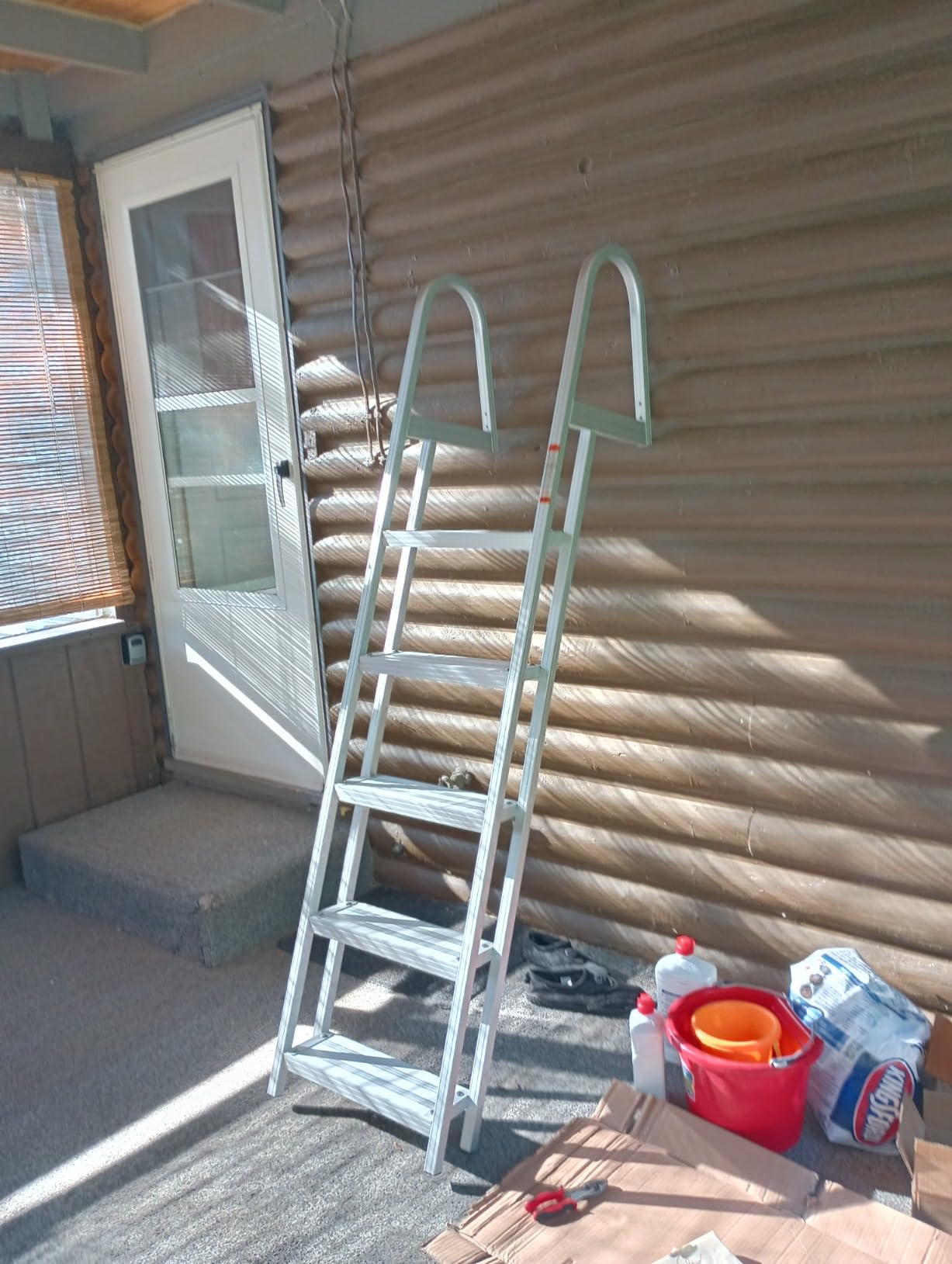 RecPro 3-Step Marine Boarding Ladder | Removable Aluminum customer photo 1