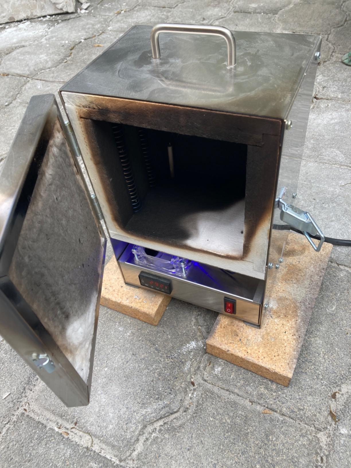 RapidFire Pro-L Portable Digital Kiln Furnace with RapidHeat - 2200F Electric Jewelry Making, Metal Clay, Enameling, Glass Fusing, Test Firing - Made in USA customer photo 1