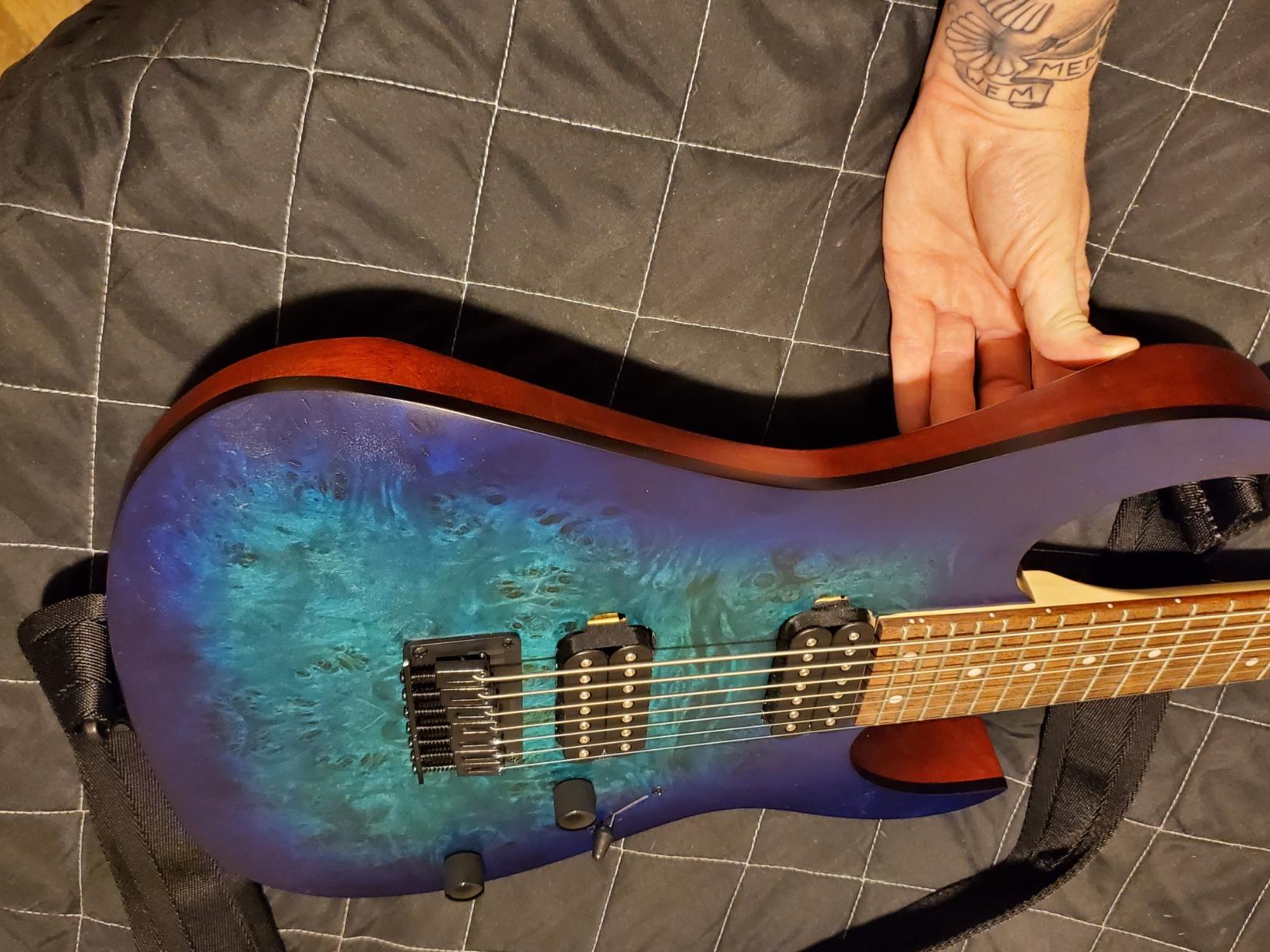 Ibanez RG Series RG7421PB 7-String Electric Guitar - Sapphire Blue Flat customer photo 1