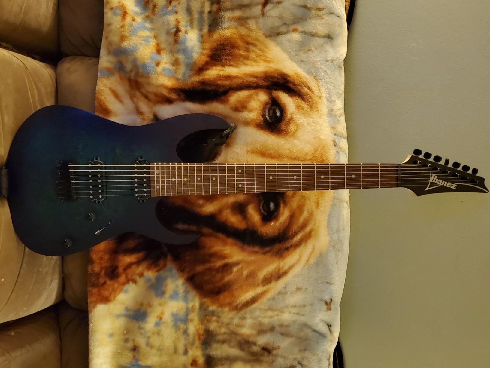 Ibanez RG Series RG7421PB 7-String Electric Guitar - Sapphire Blue Flat customer photo 2