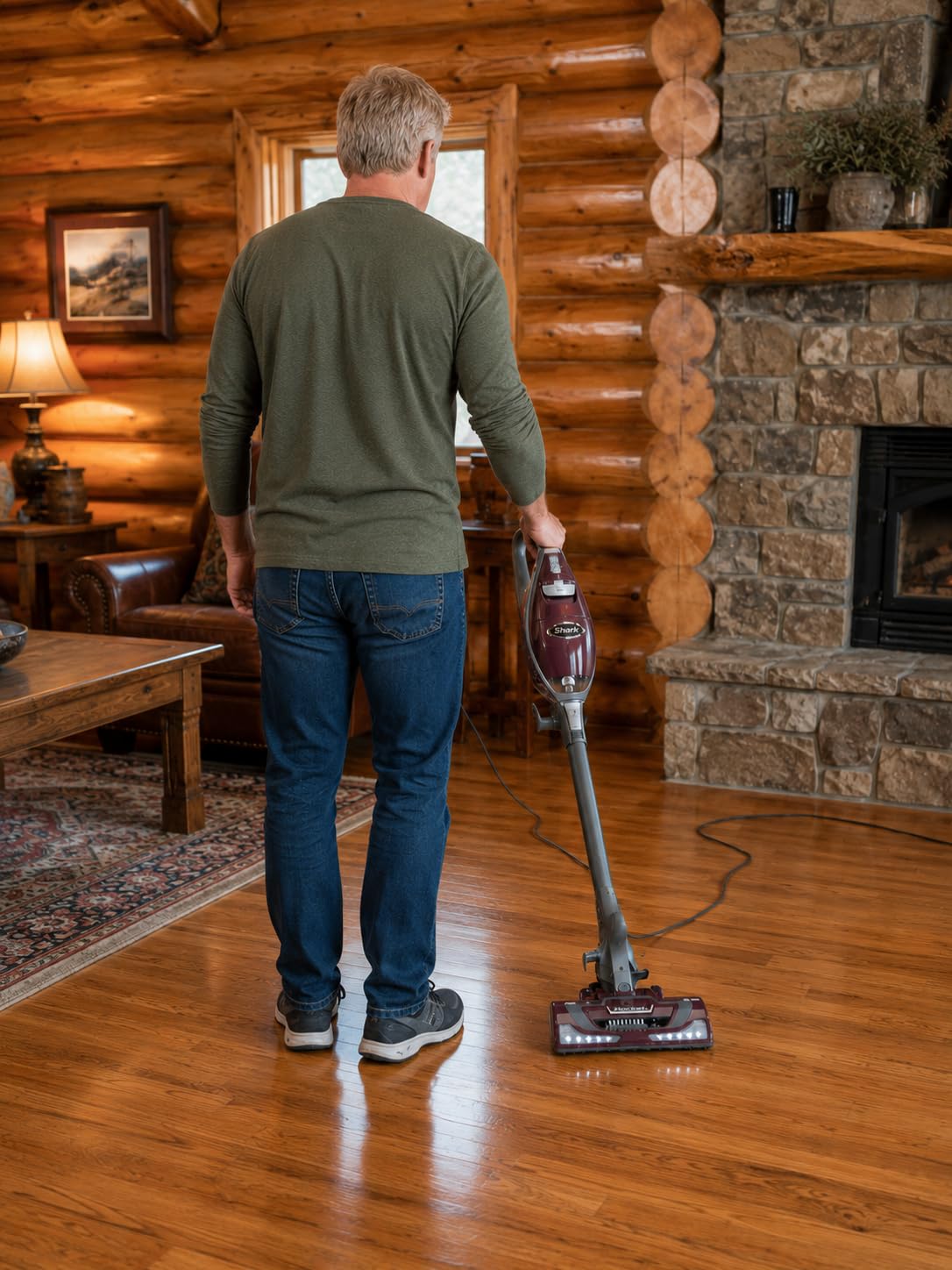 Shark Rocket Pet Plus | Corded Stick Vacuum Cleaner for Carpet, Rugs & Hard Floors | Lightweight Hand Vacuum for Pet Hair | LED Headlights | XL Dust Cup | 2 Attachments | Bordeaux/Silver | HV322 customer photo 2