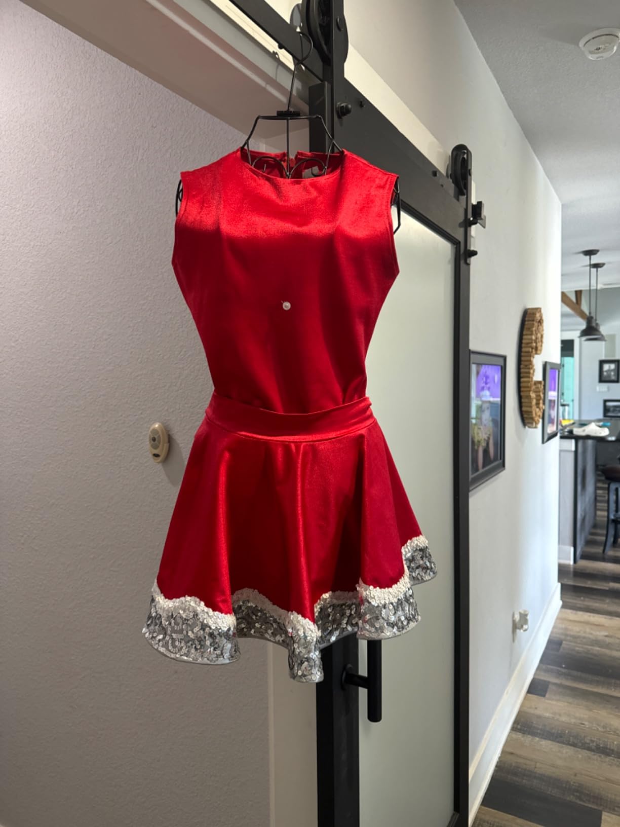 MyGift Vintage Style Black Metal Adjustable Dress Form Mannequin for Women, Garment Rack Form Fitting Dress Display Stand customer photo 2