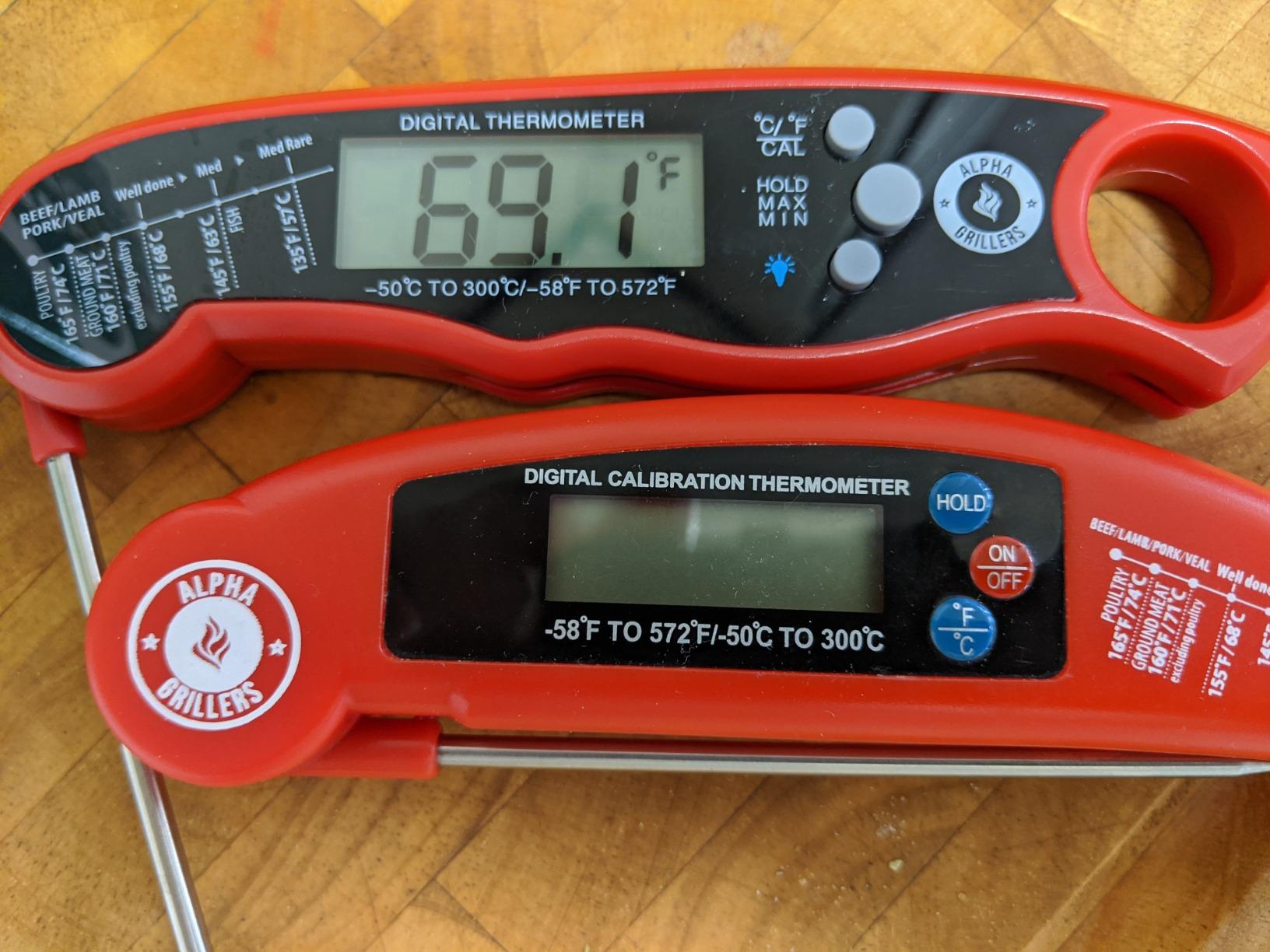 Alpha Grillers Meat Thermometer Digital - Instant Read Food Thermometer for Cooking & Grilling - Professional Kitchen Fathers Day Gift for Dad Men Him Husband customer photo 1