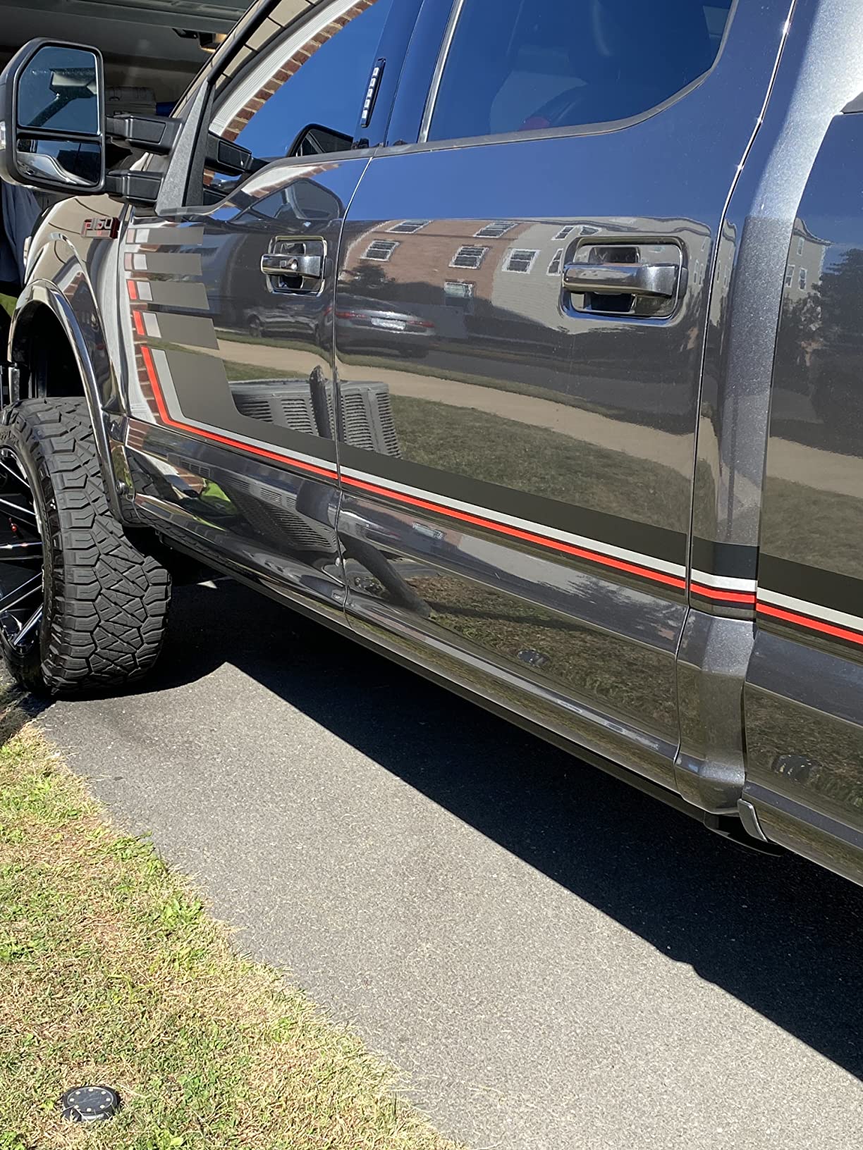 RealTruck AMP Research PowerStep Plug-N-Play Retractable Electric Truck Steps with LED Step Lights | Fits 2015 - 2020 Ford F-150 Regular Cab/SuperCab/SuperCrew | 76151-01A customer photo 2