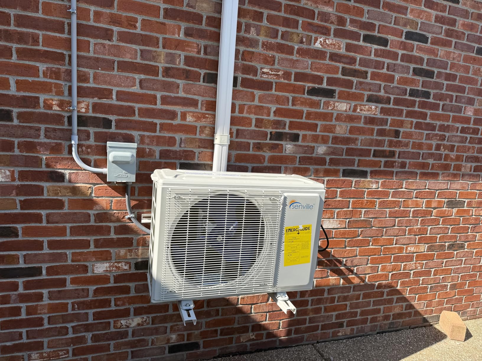 Senville LETO Series Mini Split Air Conditioner Heat Pump, 12000 BTU 110/120V, Inverter, Works with Alexa, SEER2 20.8, 1 Ton customer photo 1