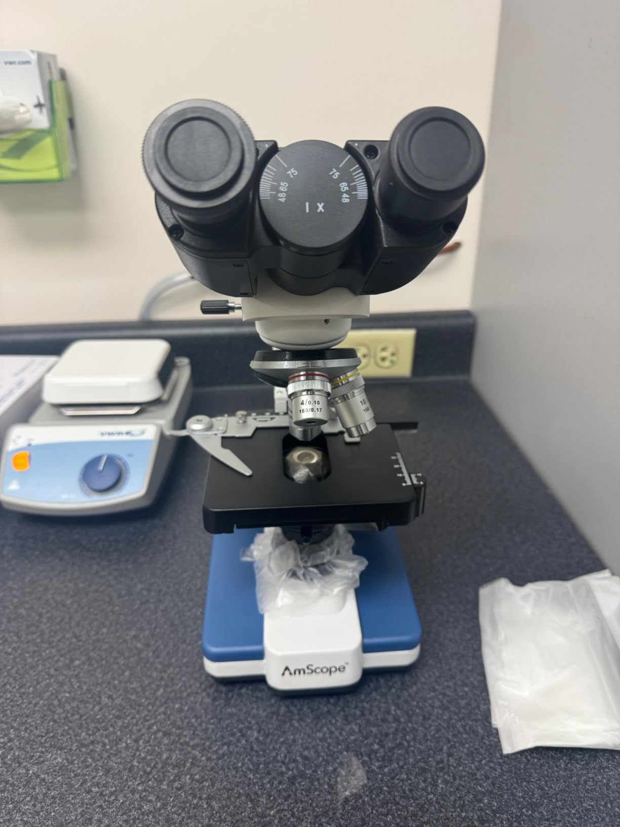 AmScope B120 Series LED Binocular Compound Microscope - 40X-2500X with 3MP USB Camera & Siedentopf Head customer photo 1
