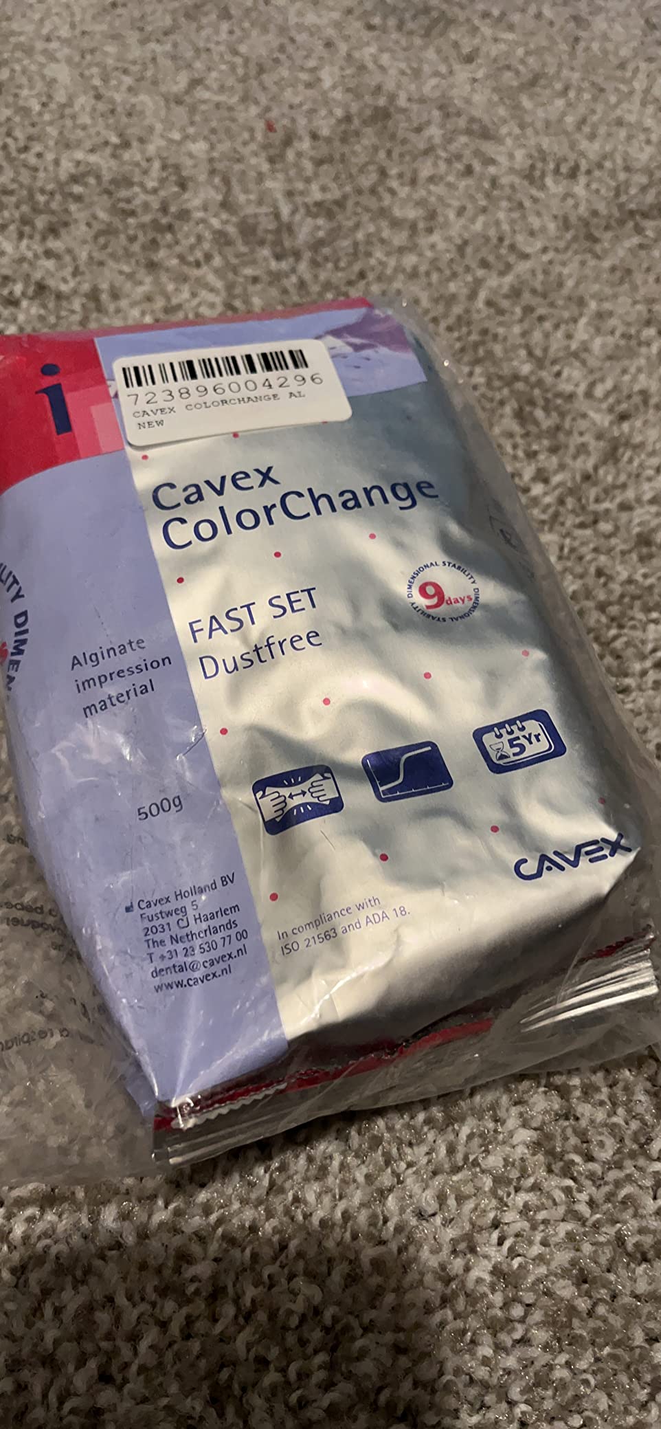 Practicon 7085610 Cavex ColorChange Alginate, 500 Gram customer photo 1