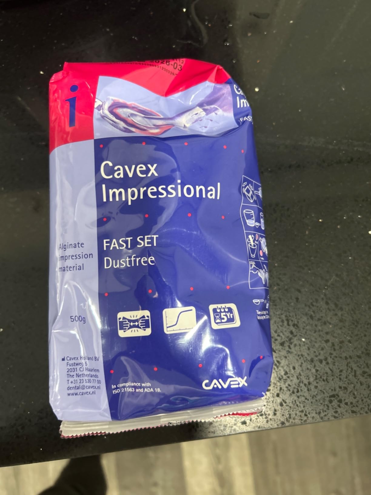Cavex Impressional Alginate Impression Material, Fast Set, 500 Grams customer photo 1