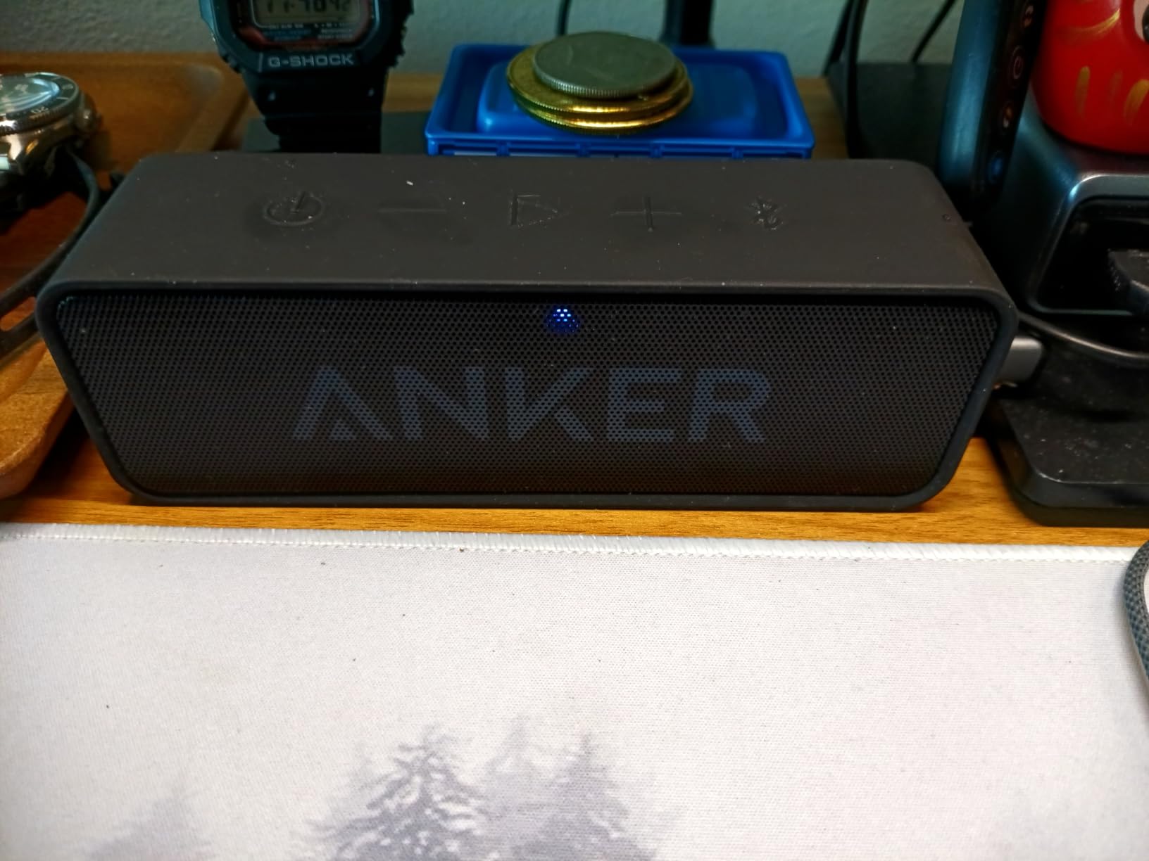 Anker Soundcore Upgraded Bluetooth Speaker with IPX5 Waterproof, Stereo Sound, 24H Playtime, Portable Wireless Speaker for iPhone, Samsung and More (Black) customer photo 2