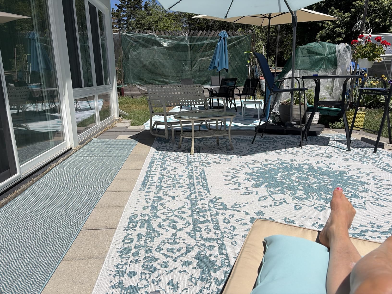SAFAVIEH Washable Rug Outdoor Courtyard Collection - 5'3