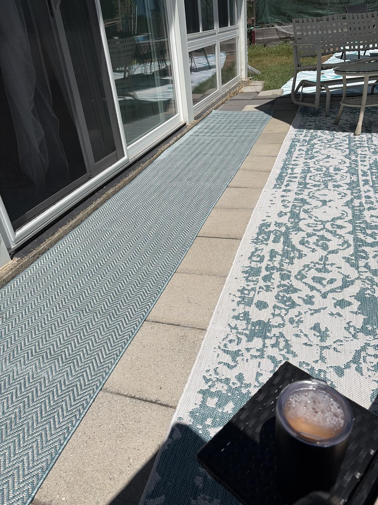 SAFAVIEH Washable Rug Outdoor Courtyard Collection - 5'3