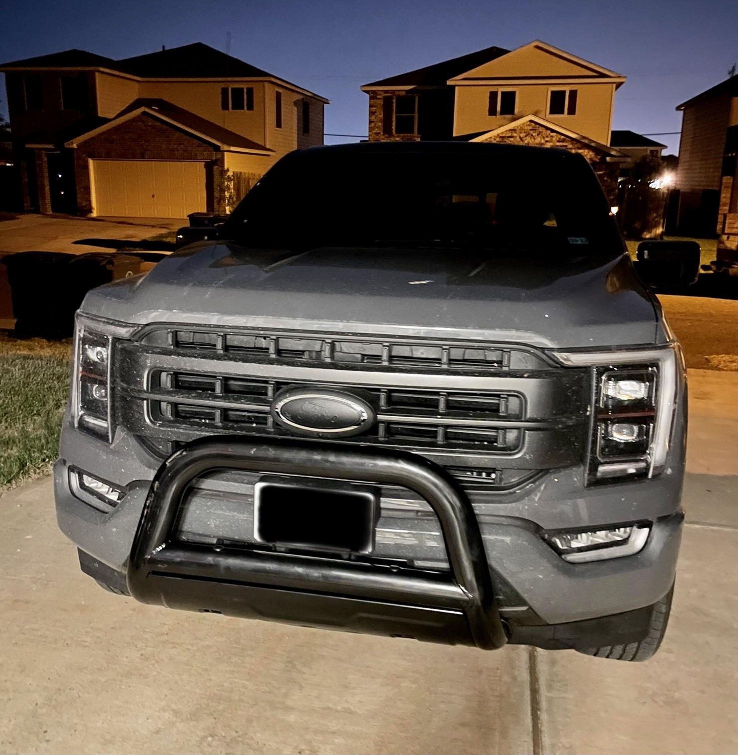 Barricade Off-Road 3.5 Inch Bull Bar | Front Bumper Guard with Skid Plate | Stainless Steel Tubular Design | Black Painted Finished | Compatible with 2004-2020 Ford F-150 (Excludes Raptor Models) customer photo 2