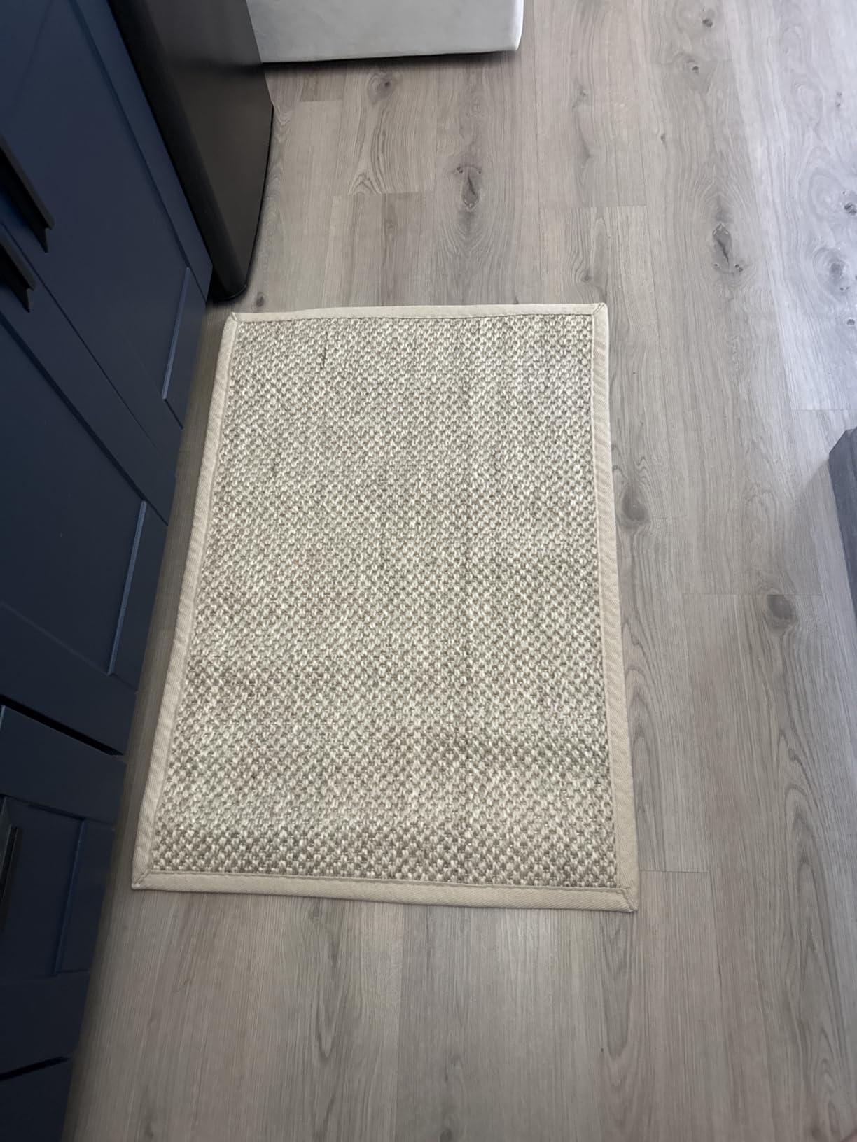SAFAVIEH Area Rug 8x10 - Natural Fiber Collection - Large - Marble & Beige, Sisal, Woven Design with Border (NF143C) customer photo 2