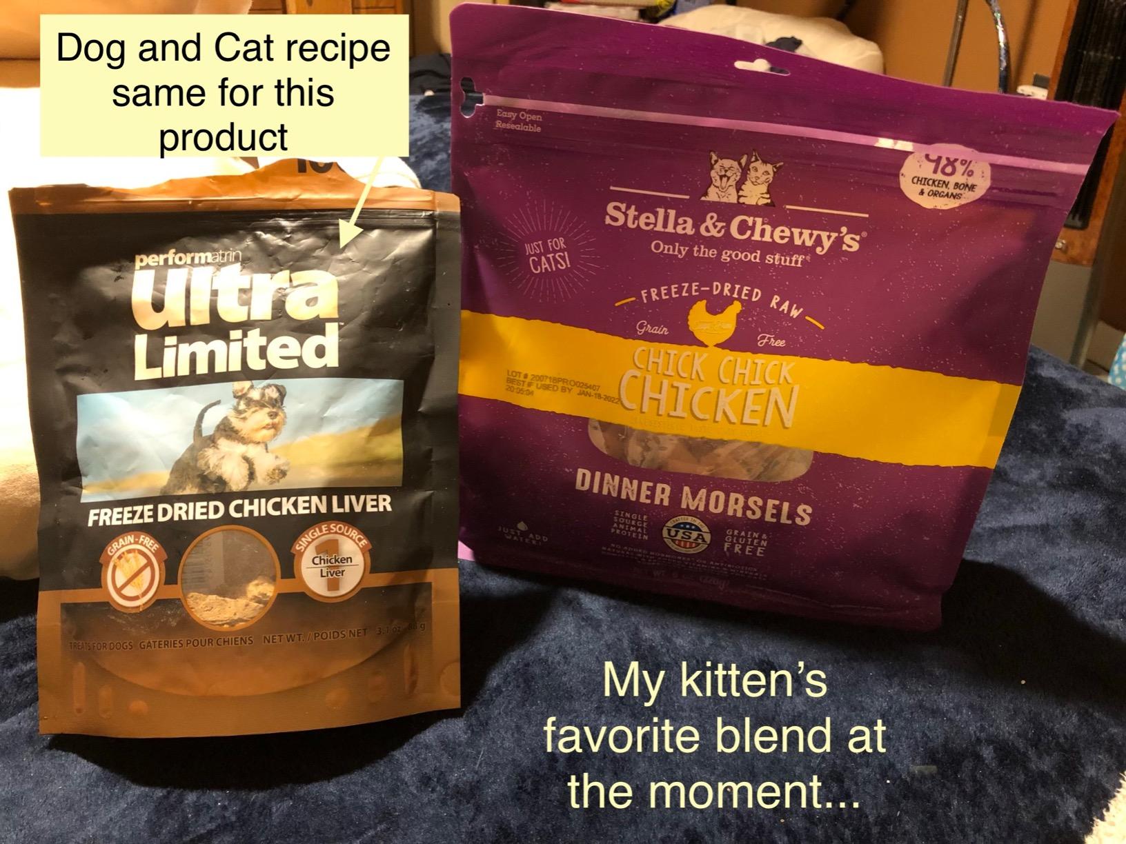 Stella & Chewy's Freeze-Dried Raw Cat Dinner Morsels - Premium Chicken Recipe with 98% Cage-Free Meat & Organs - Natural Grain-Free Cat & Kitten Food - Made in USA - 18 oz customer photo 2