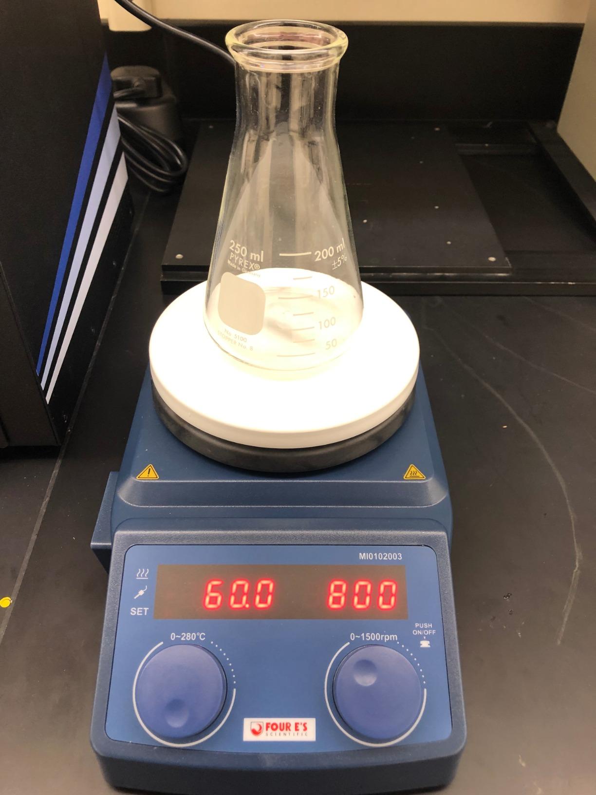 FOUR E'S SCIENTIFIC 5 Inch Magnetic Stirrer Hot Plate Max Temp 280C/536F | Max 5L Stirring Capacity | 100-1500RPM | 110V | Laboratory Hot Plate with Temp Probe Sensor & Stir Bar (Not Include Stand) customer photo 2