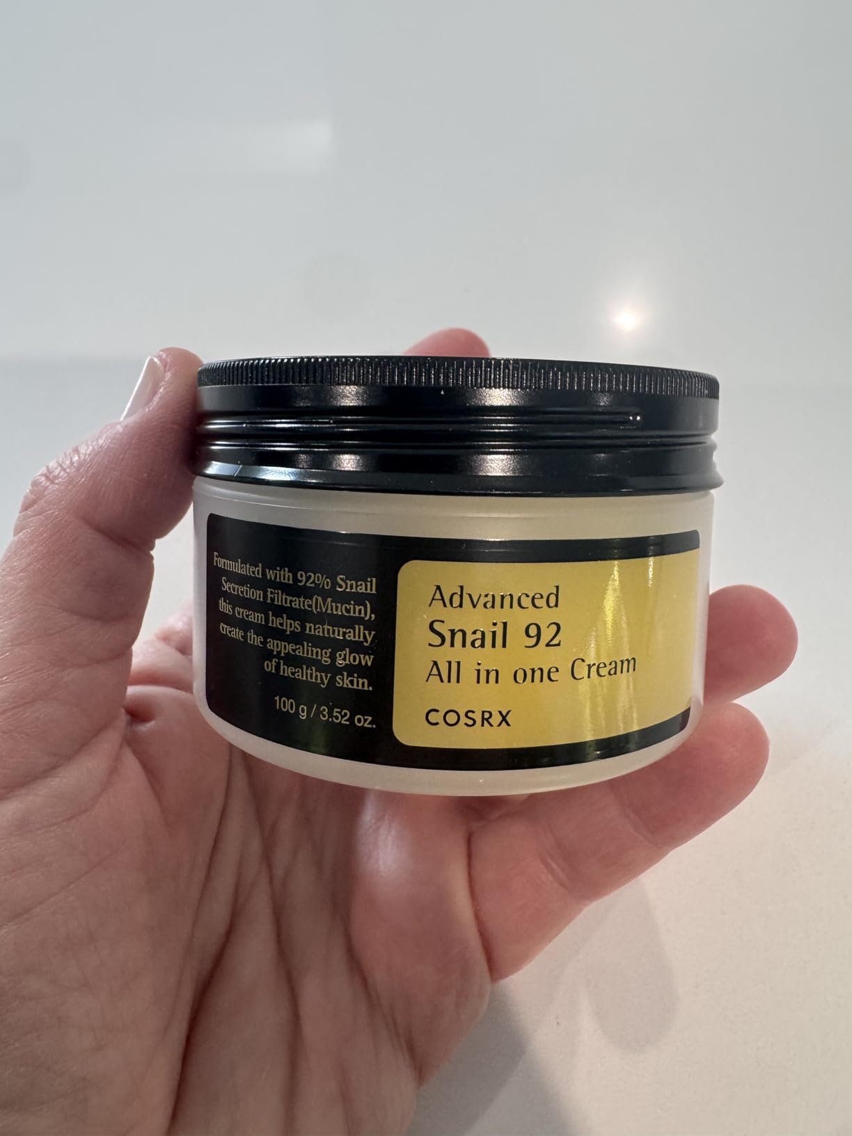 COSRX Snail Mucin 92% Face Moisturizer, 3.52 Oz, Lightweight Moisturing Cream for Soft, Glowy Skin, Korean Skin Care, Korean Moisturizer Face Cream customer photo 2