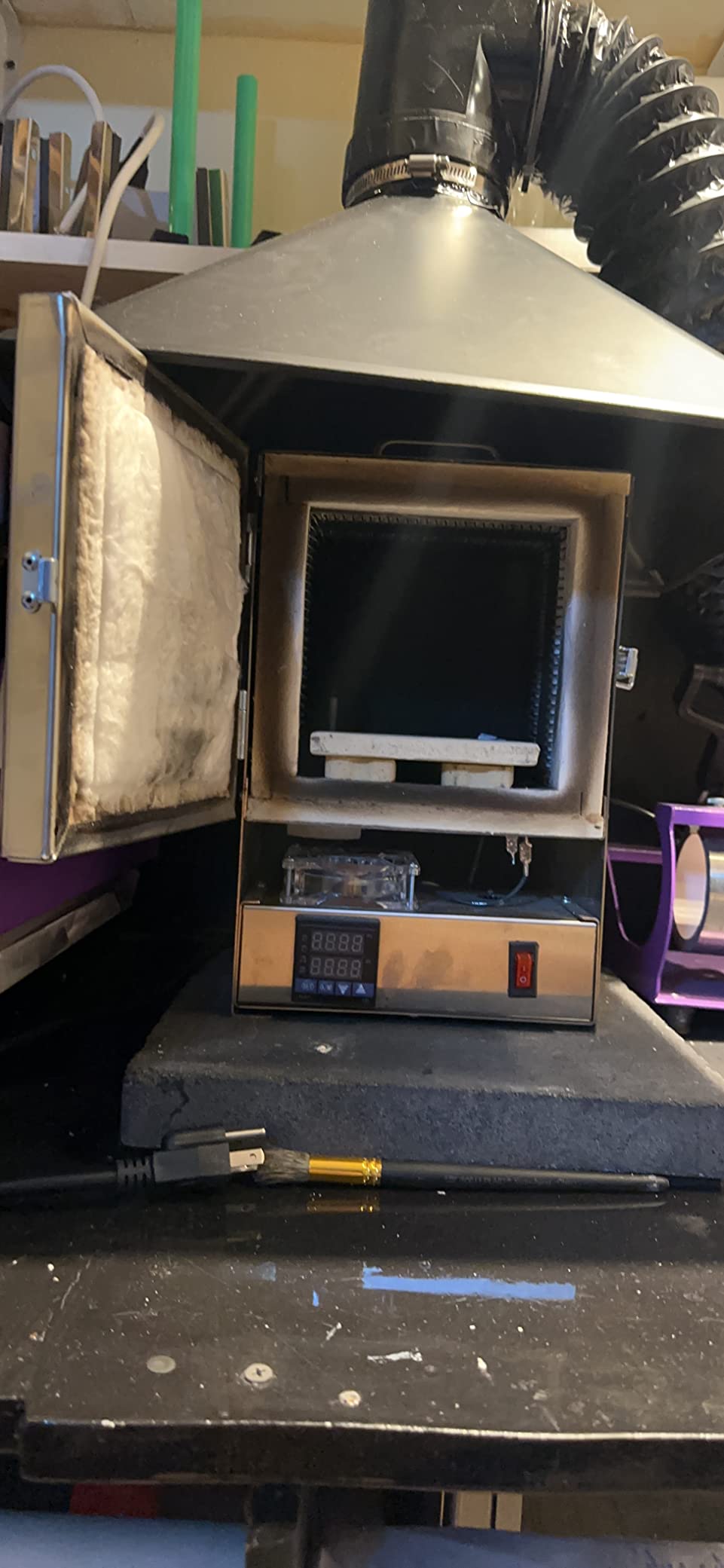 RapidFire Pro-LP Electric Kiln Furnace - 2200F 10 Min Melt Gold - Programmable Controller customer photo 2