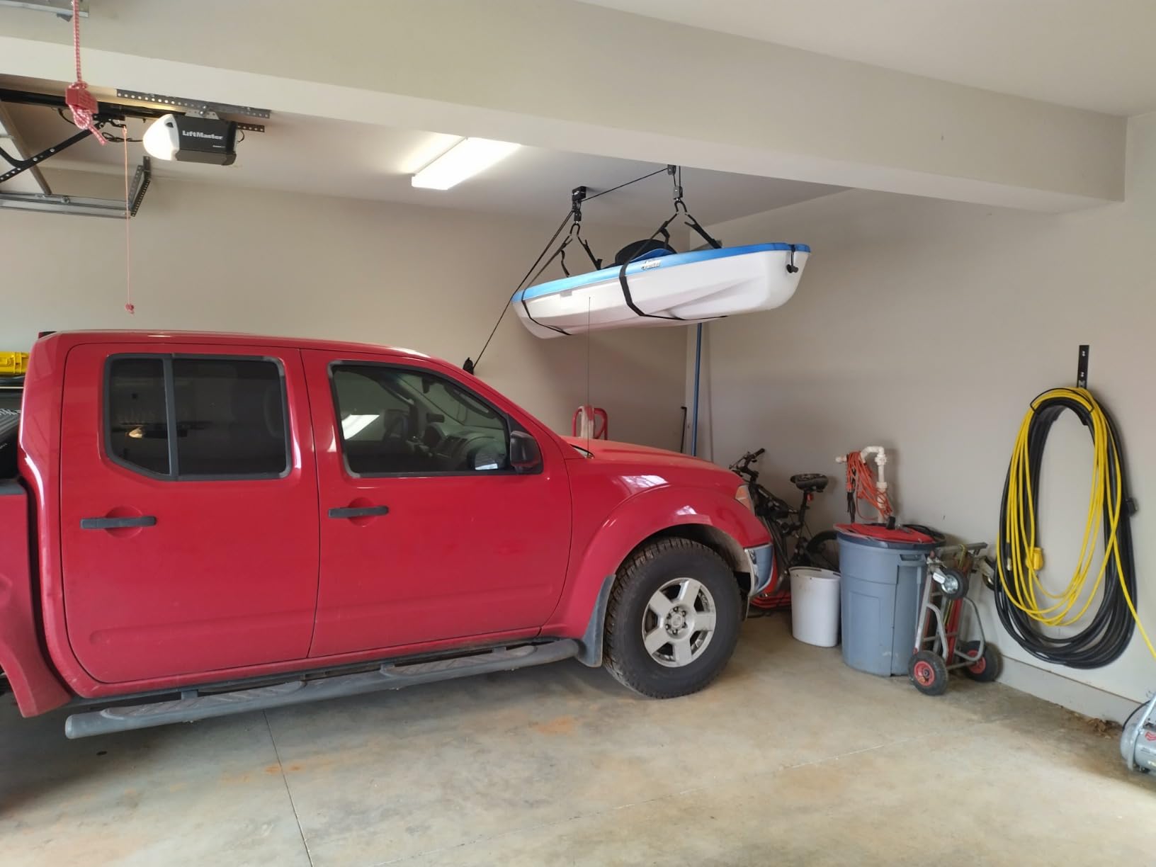 Kayak Hoist - Overhead Garage Storage - Pulley System with 125lb Capacity for Kayak, Canoe, or Bicycle by Bike Lane customer photo 2
