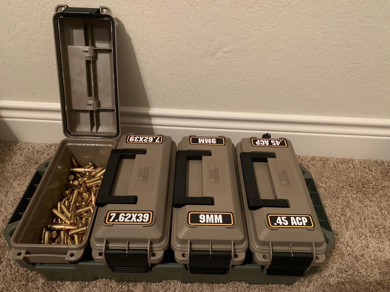 MTM AC4C 4-Can Ammo Crate, 30 Caliber, Convenient size, Stackable, Easy Carry and Transport of 30 Caliber Ammo, Rugged Tactical Carrying Crate, USA Made, Dark Earth/Army Green customer photo 2