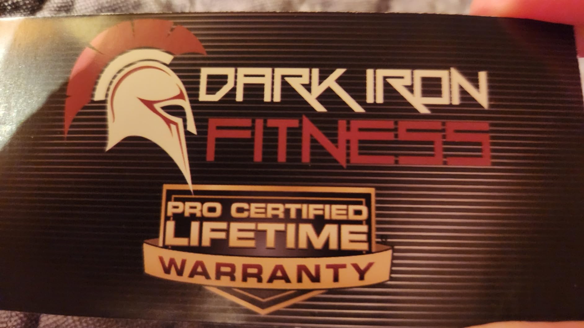 Dark Iron Fitness Genuine Leather Weightlifting Belt, 4 Inch Wide for Men Women with Double Prong Buckle Reinforced Stitching, Powerlifting Deadlift Squat Training Core Support Gym Strength Workout customer photo 2
