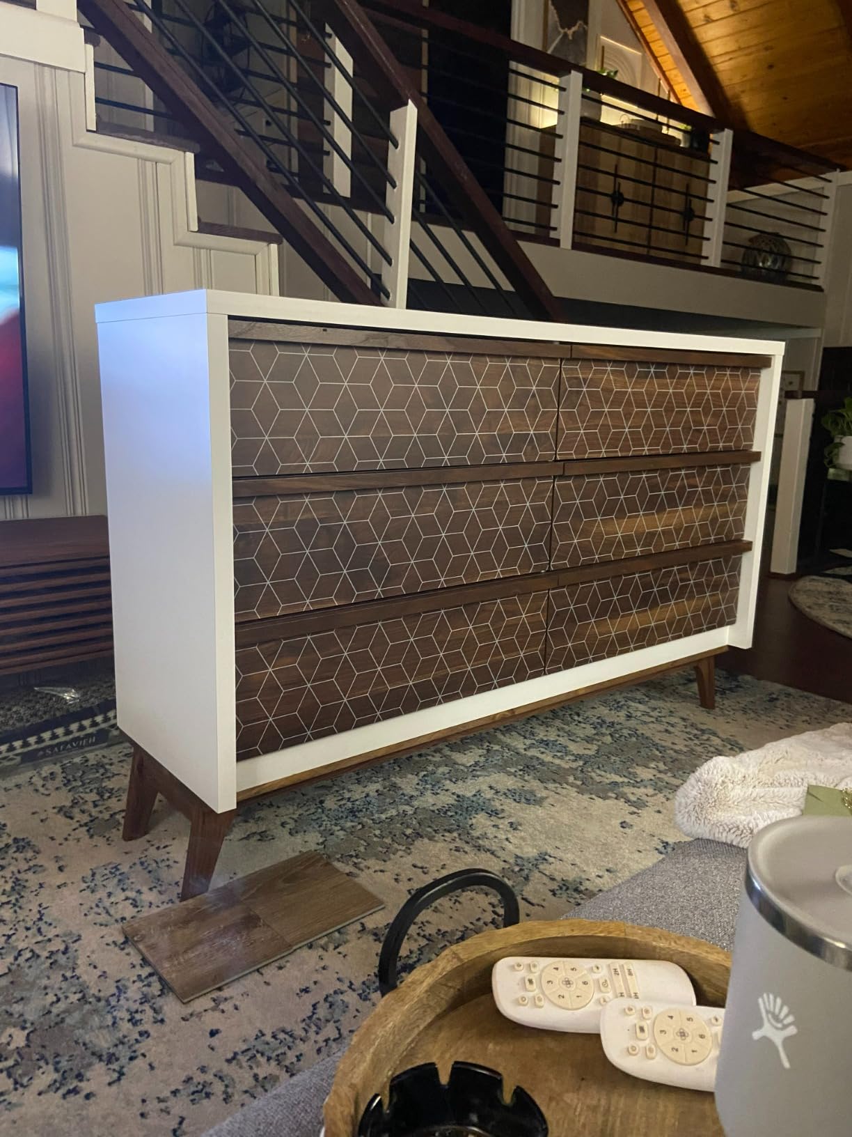 Sauder Harvey Park 6 Drawer Dresser for Bedroom Wooden Dressers & Chest of Drawers, in Grand Walnut customer photo 2