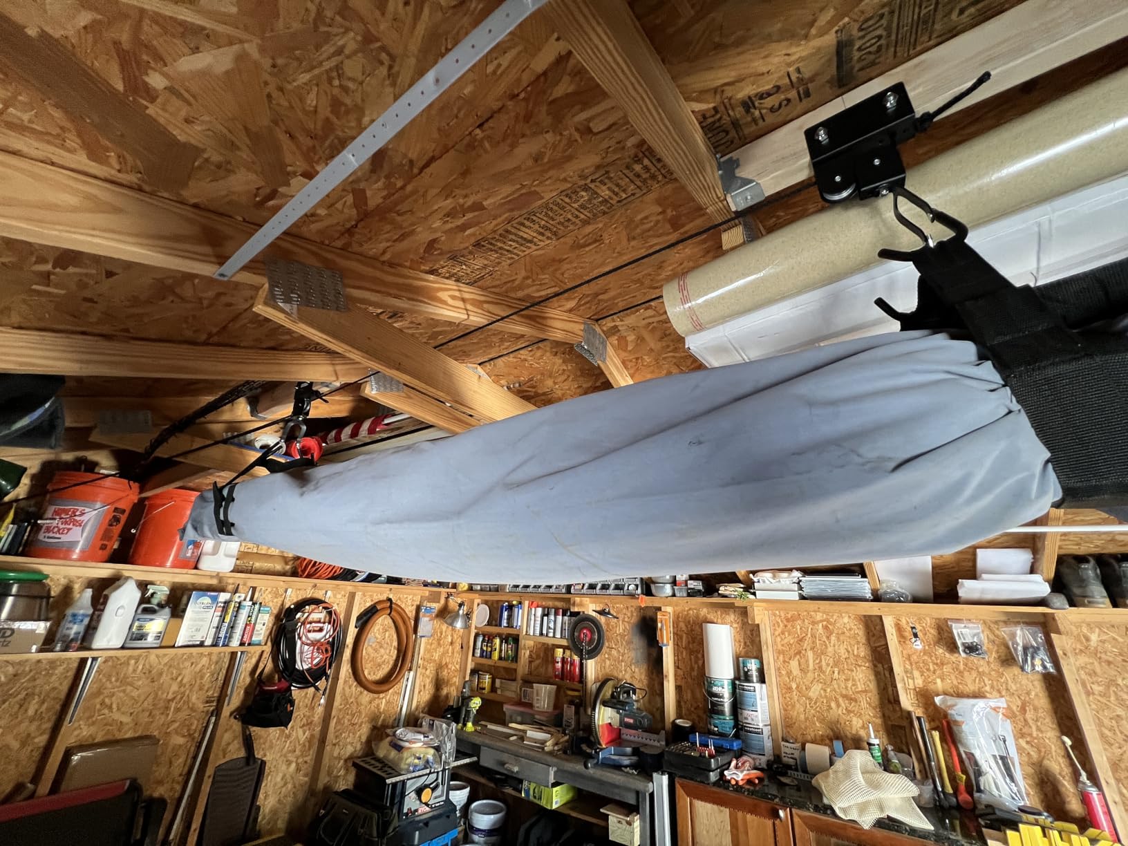 RAD Sportz Kayak Hoist 2-Pack Quality Garage Storage Canoe Lift with 125 lb Capacity Even Works as Ladder Lift Premium Quality Pulley System customer photo 1